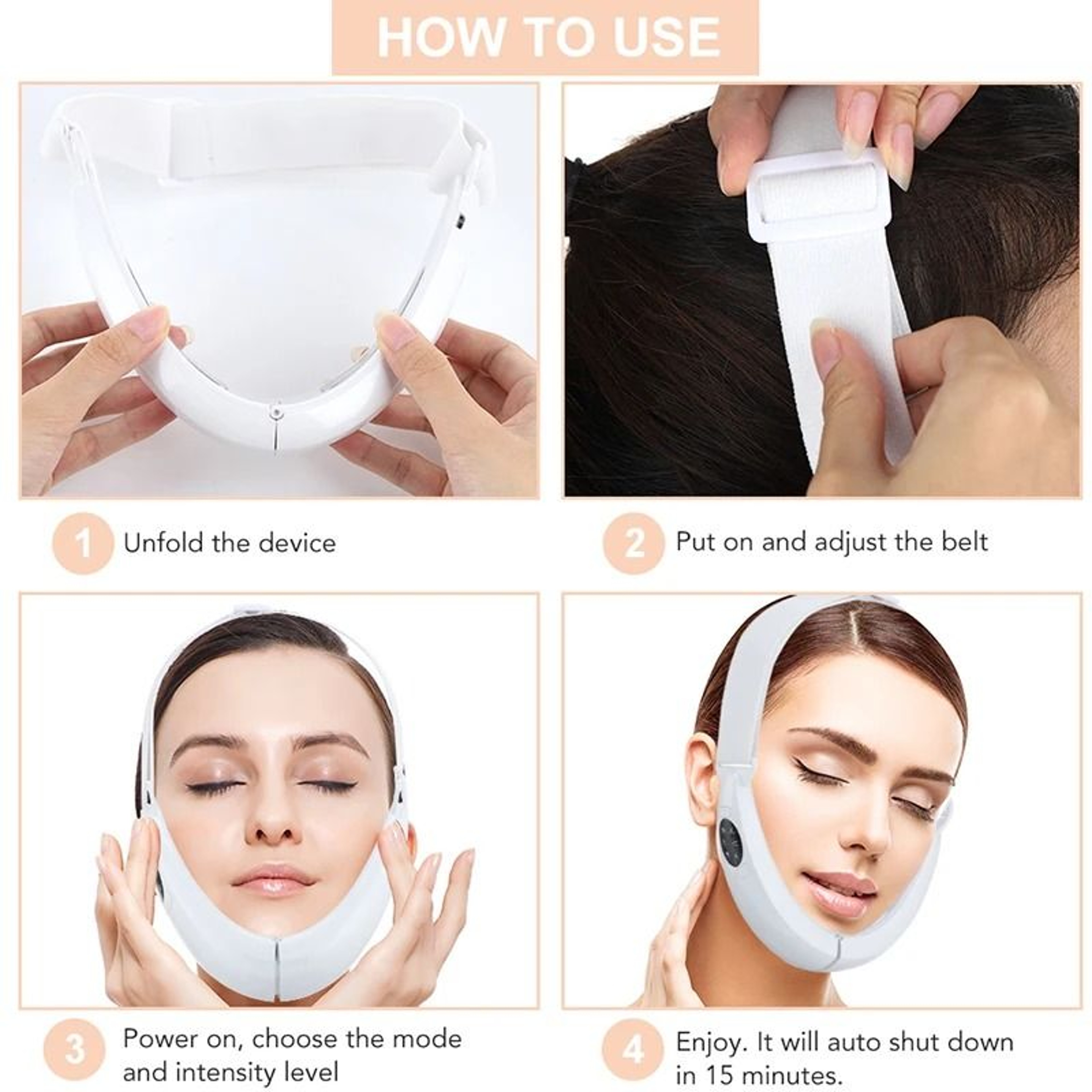 LED Photon Therapy VFace Lifting  MultiSpeed Vibration Massager 1