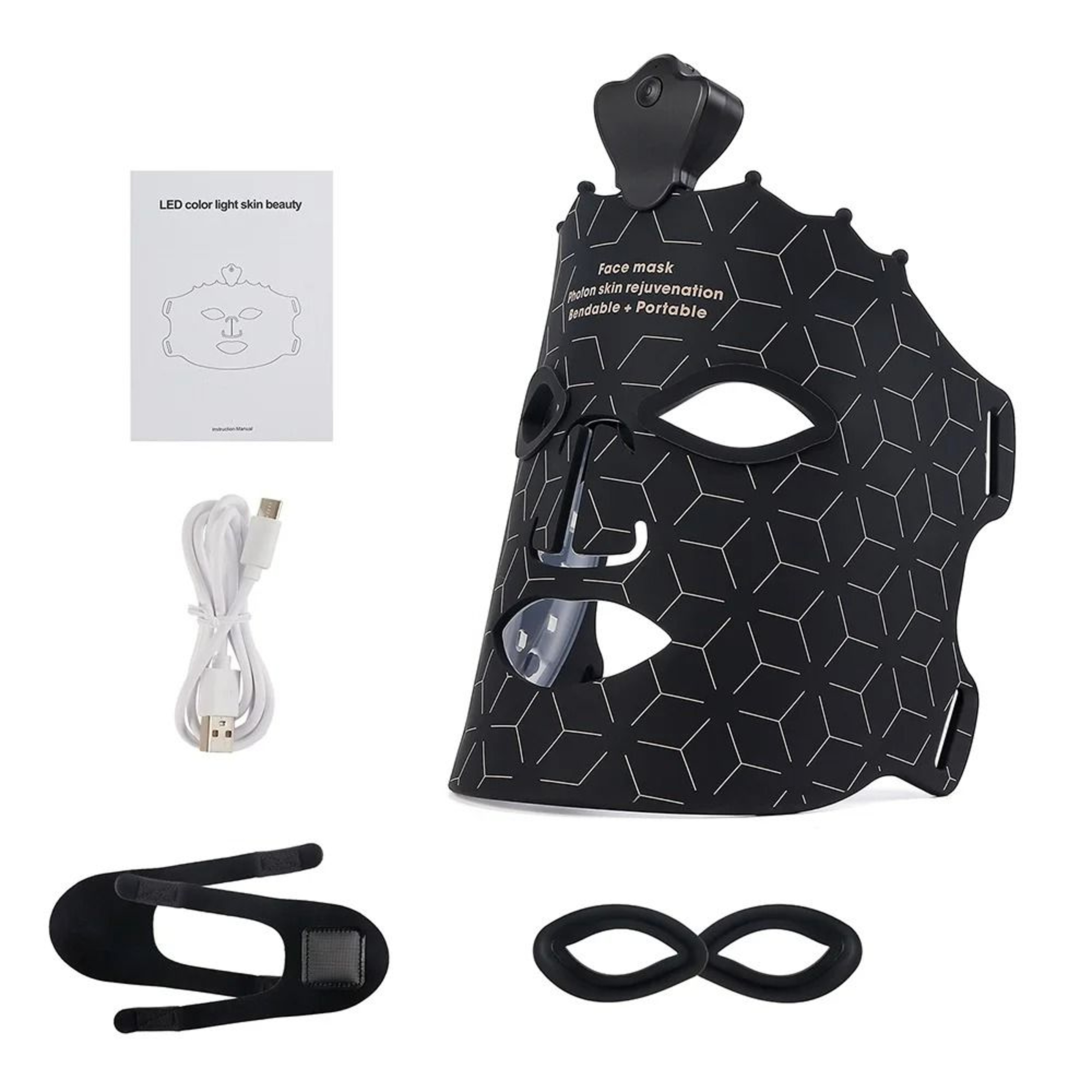 7Color Flexible Silicone LED Photon Facial Rejuvenation Mask 8