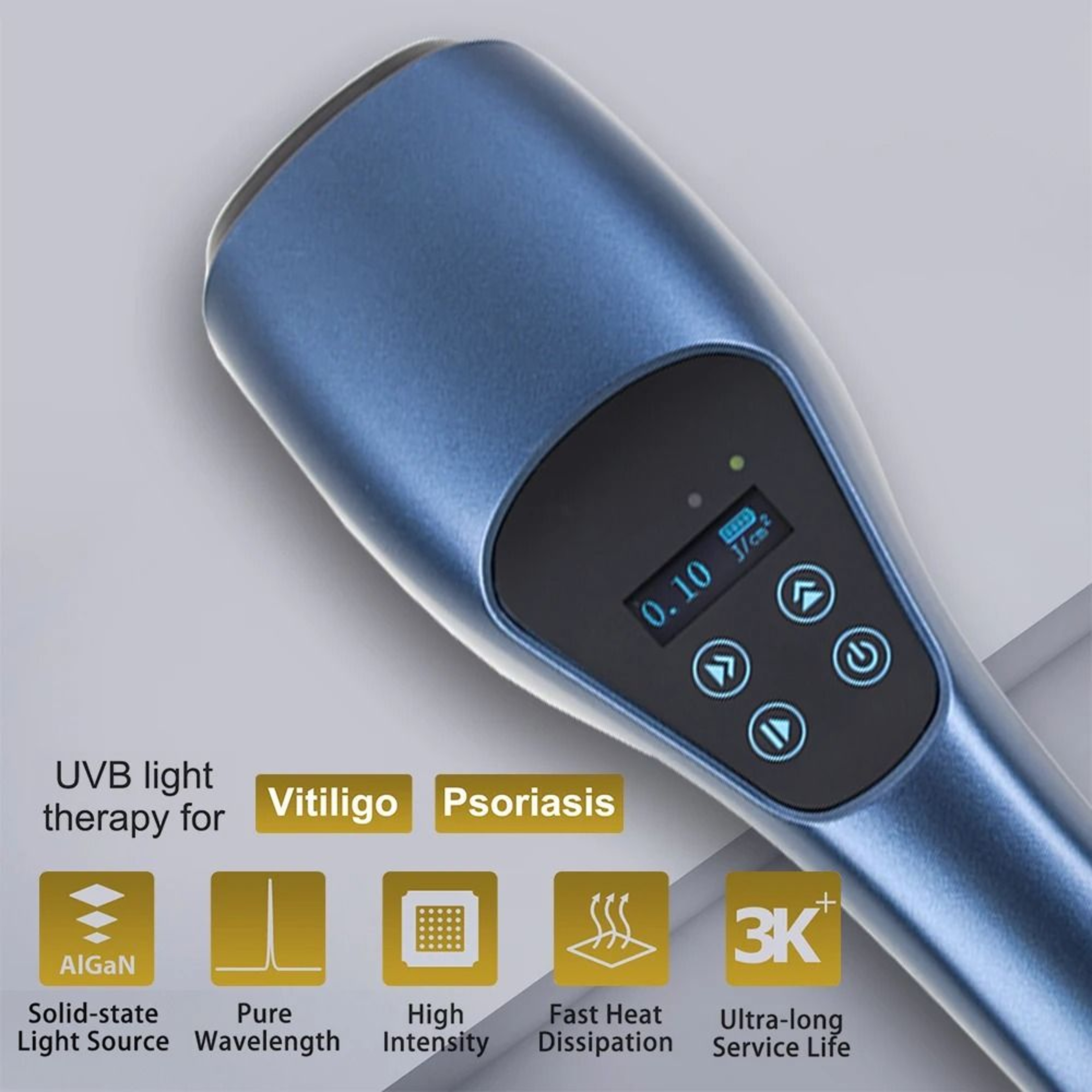 Professional 308nm UVB Target Phototherapy Device With UV Goggles 1