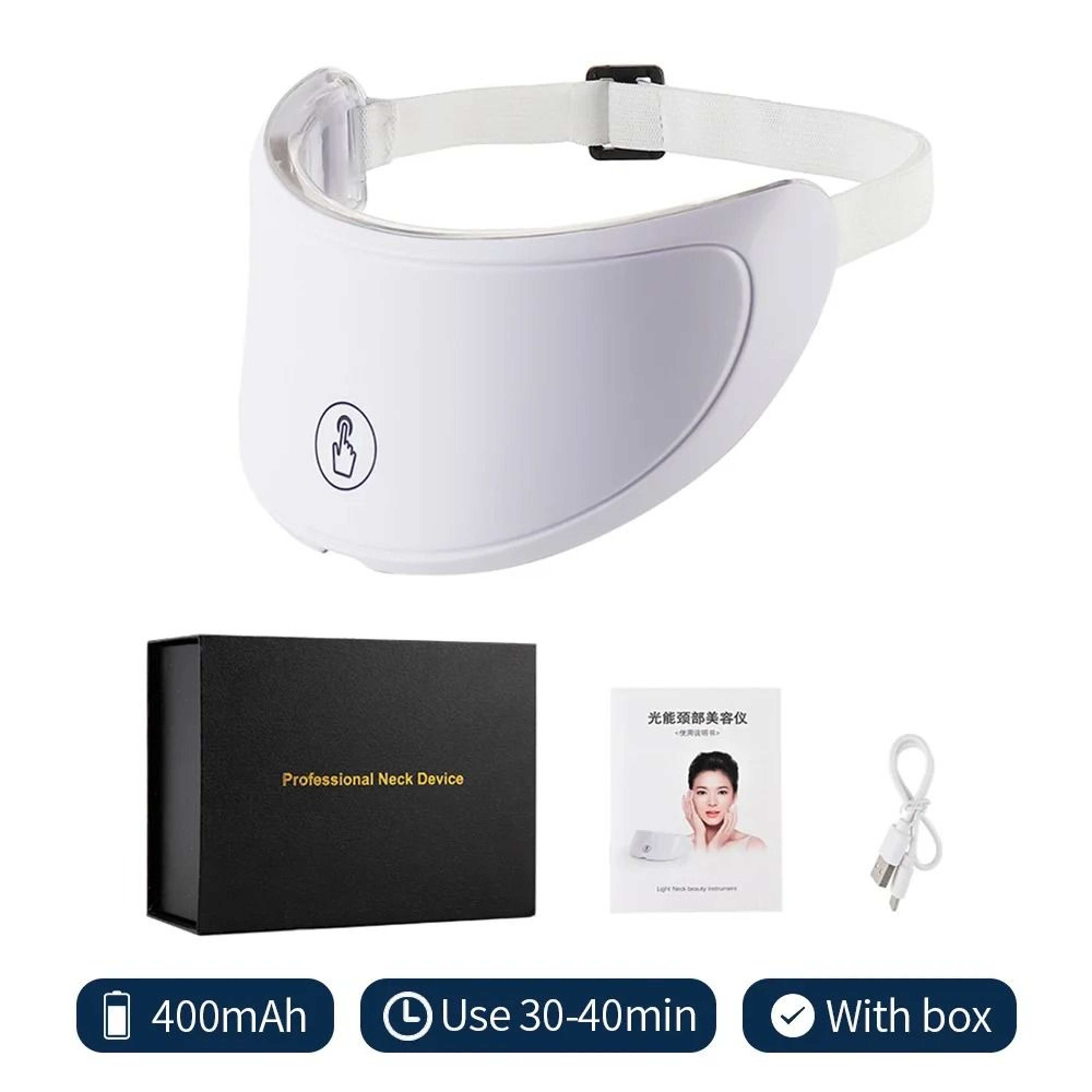 7Color LED Photon Therapy AntiWrinkle Neck Beauty Mask 6