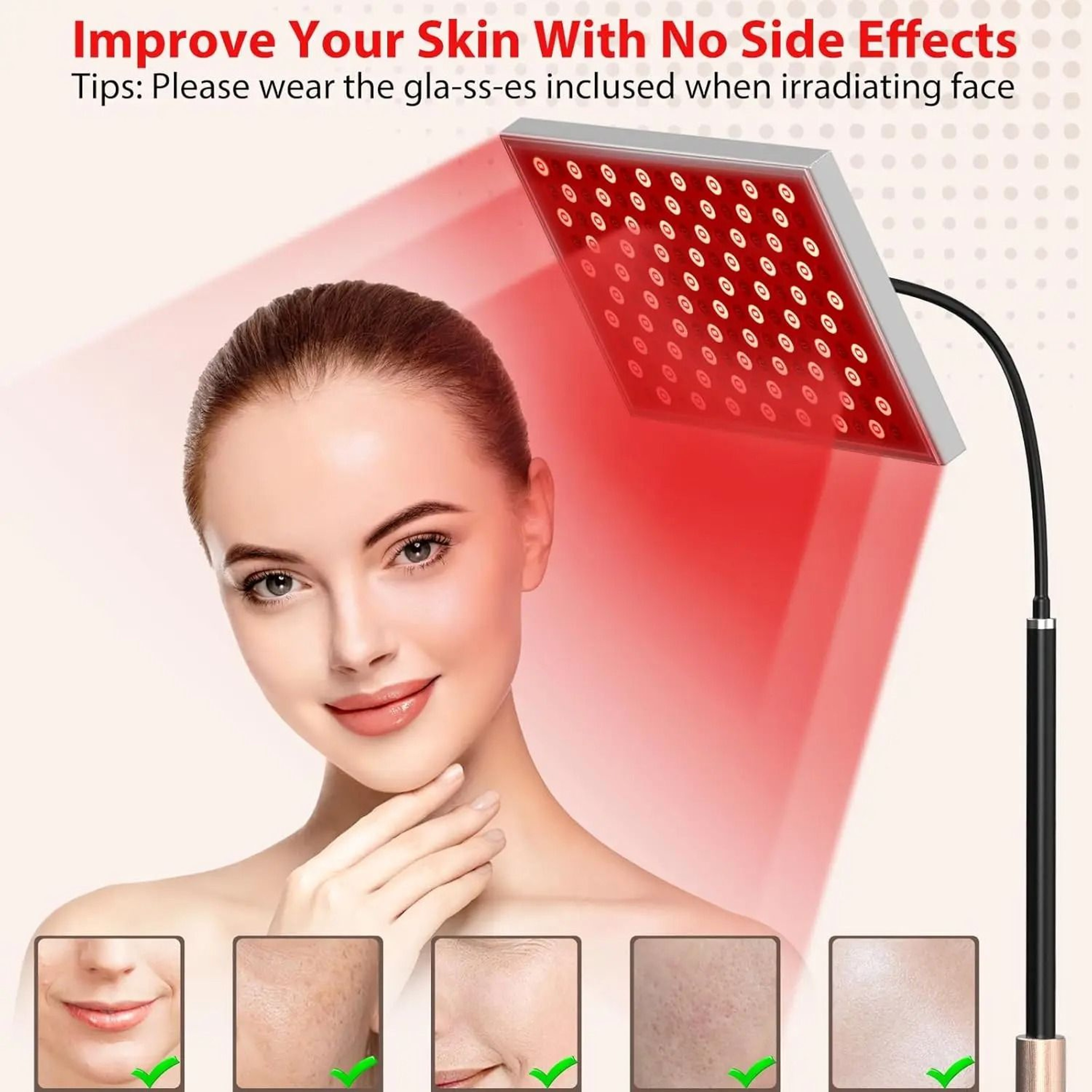 Professional Red Light Therapy Lamp  Deep NIR LED Panel System 1