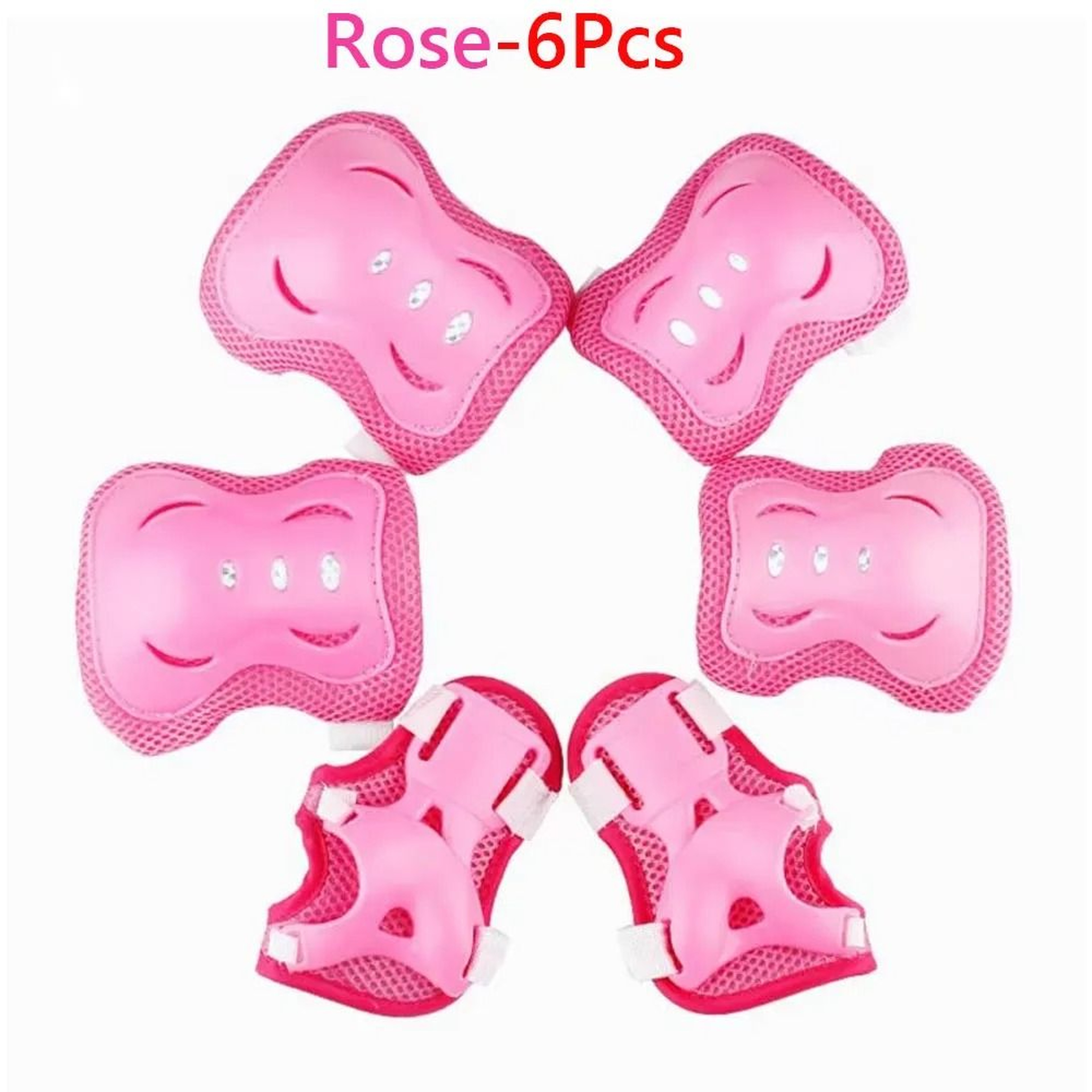 Kids Protective Gear 6in1 Safety Set With Knee Elbow  Wrist Guards 14