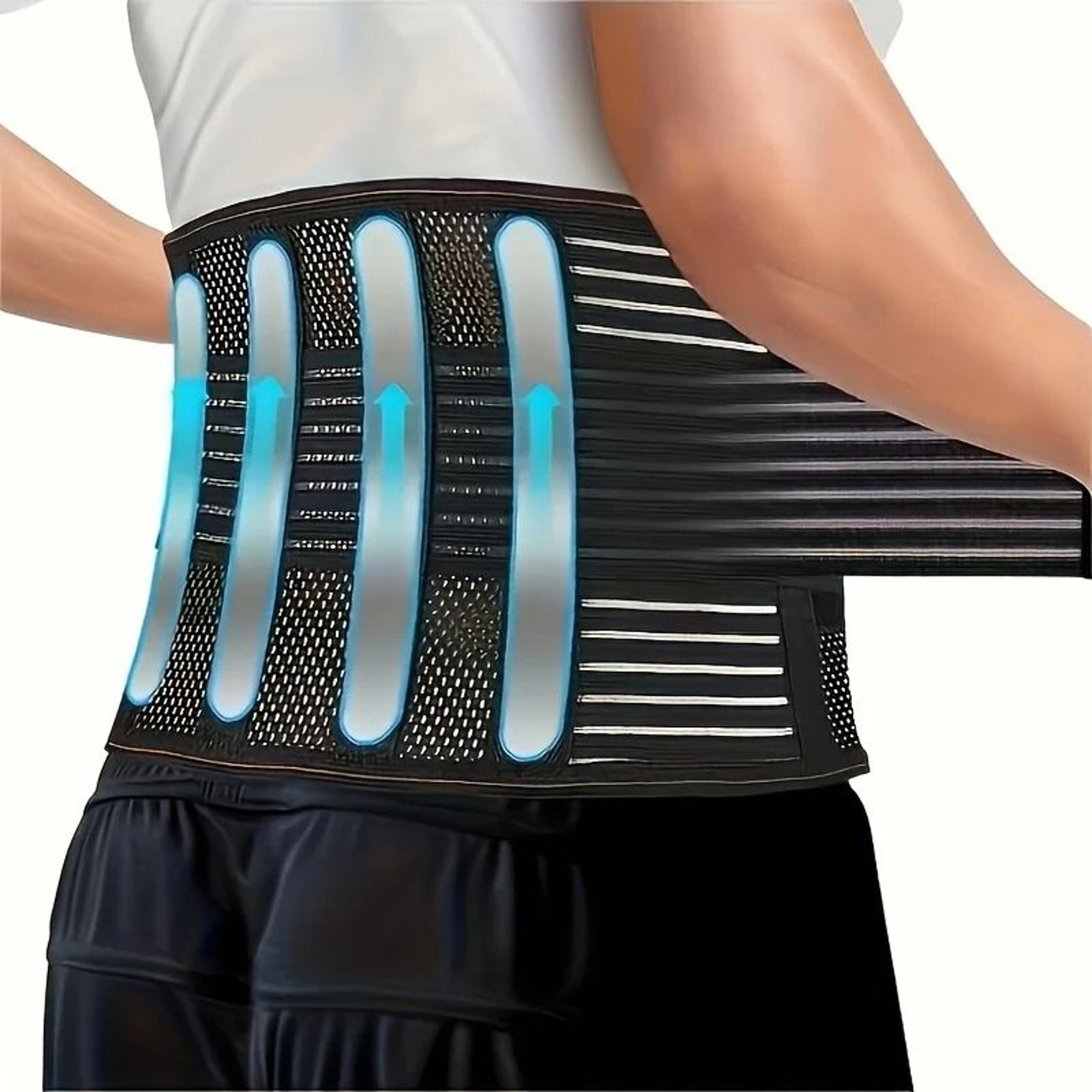 Lower Back Brace And Flexible Lumbar Support Waist Belt 5