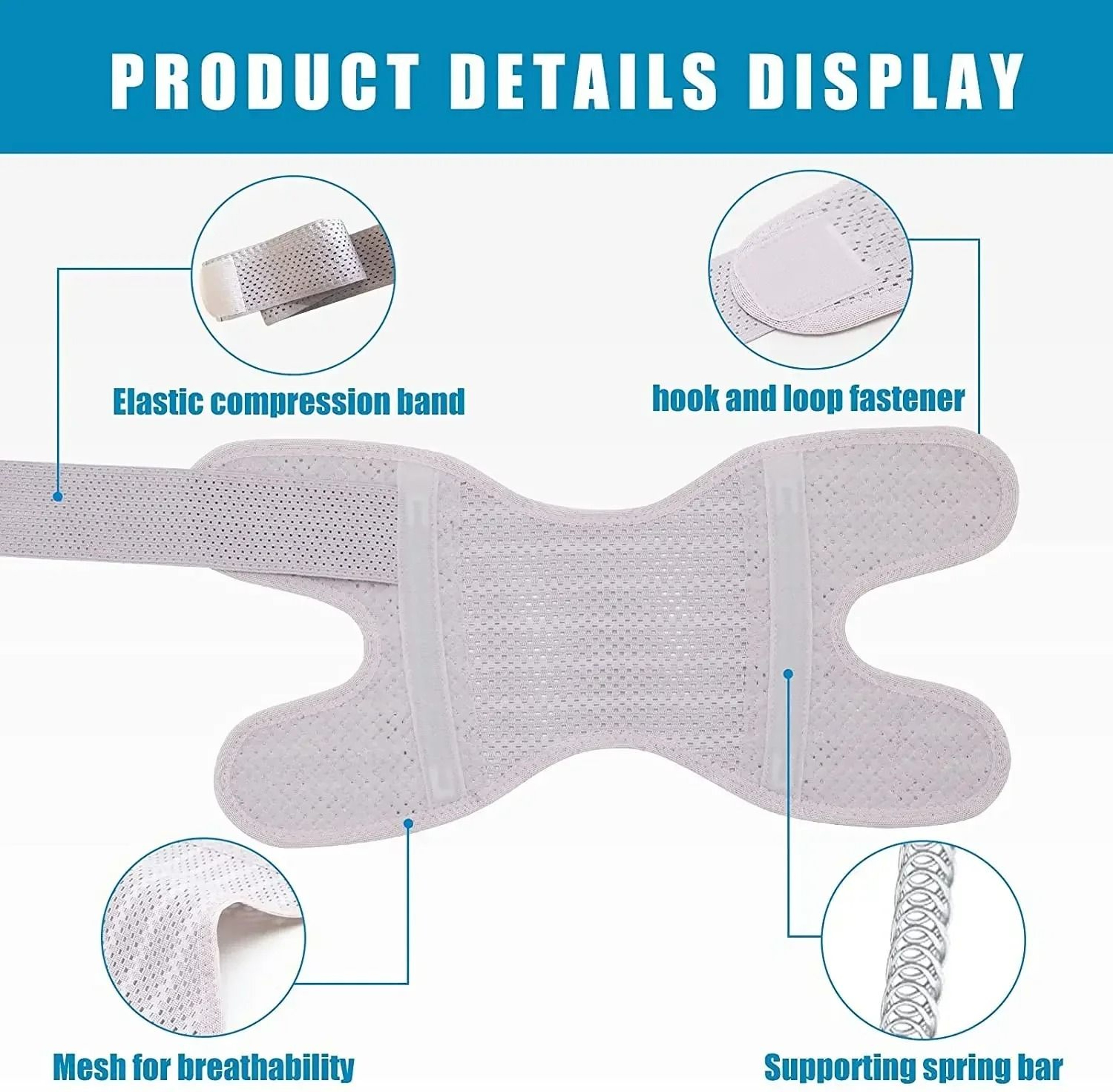 Adjustable Knee Brace With Side Stabilizers 2