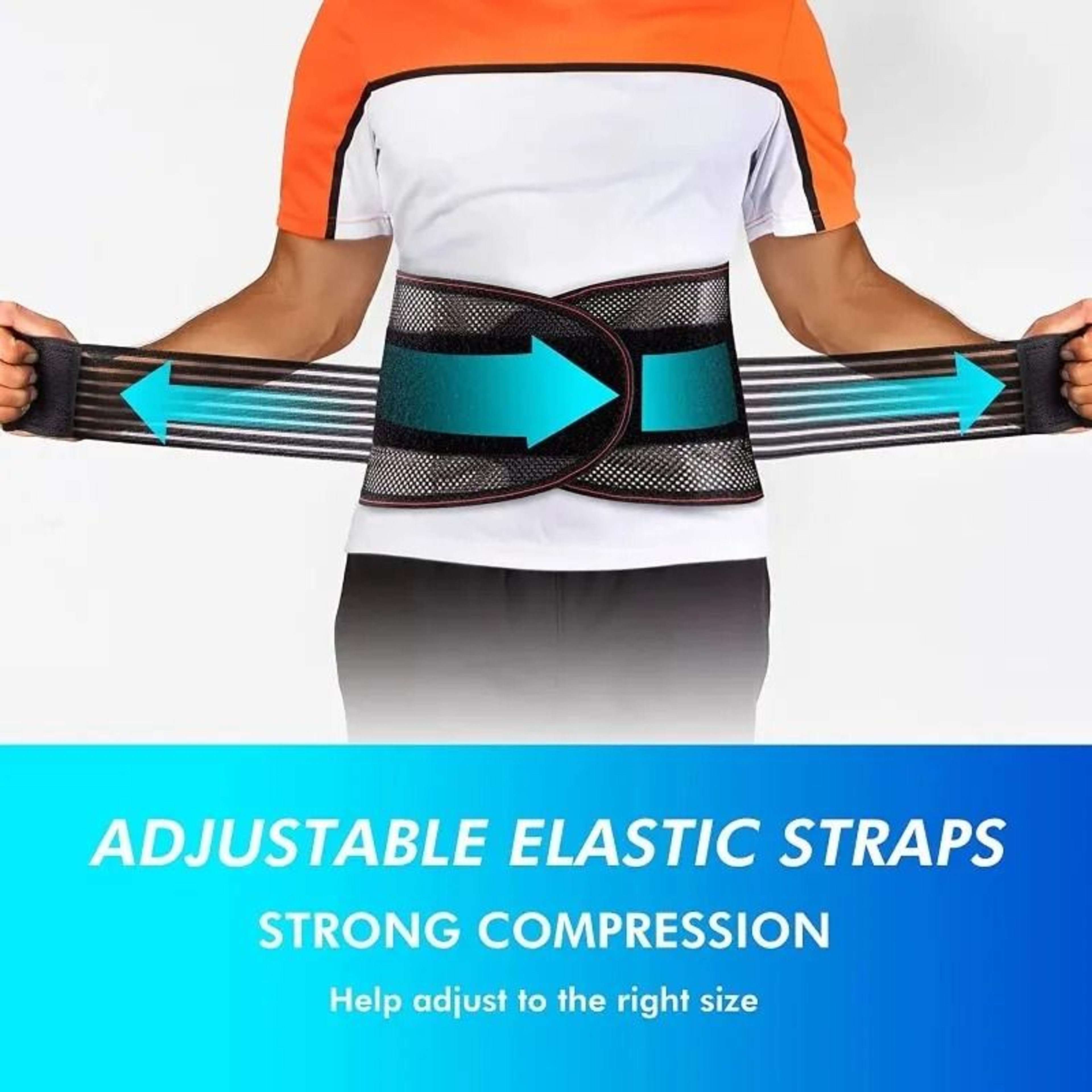 Adjustable Back Support Lumbar Belt With AntiSkid Mesh 4
