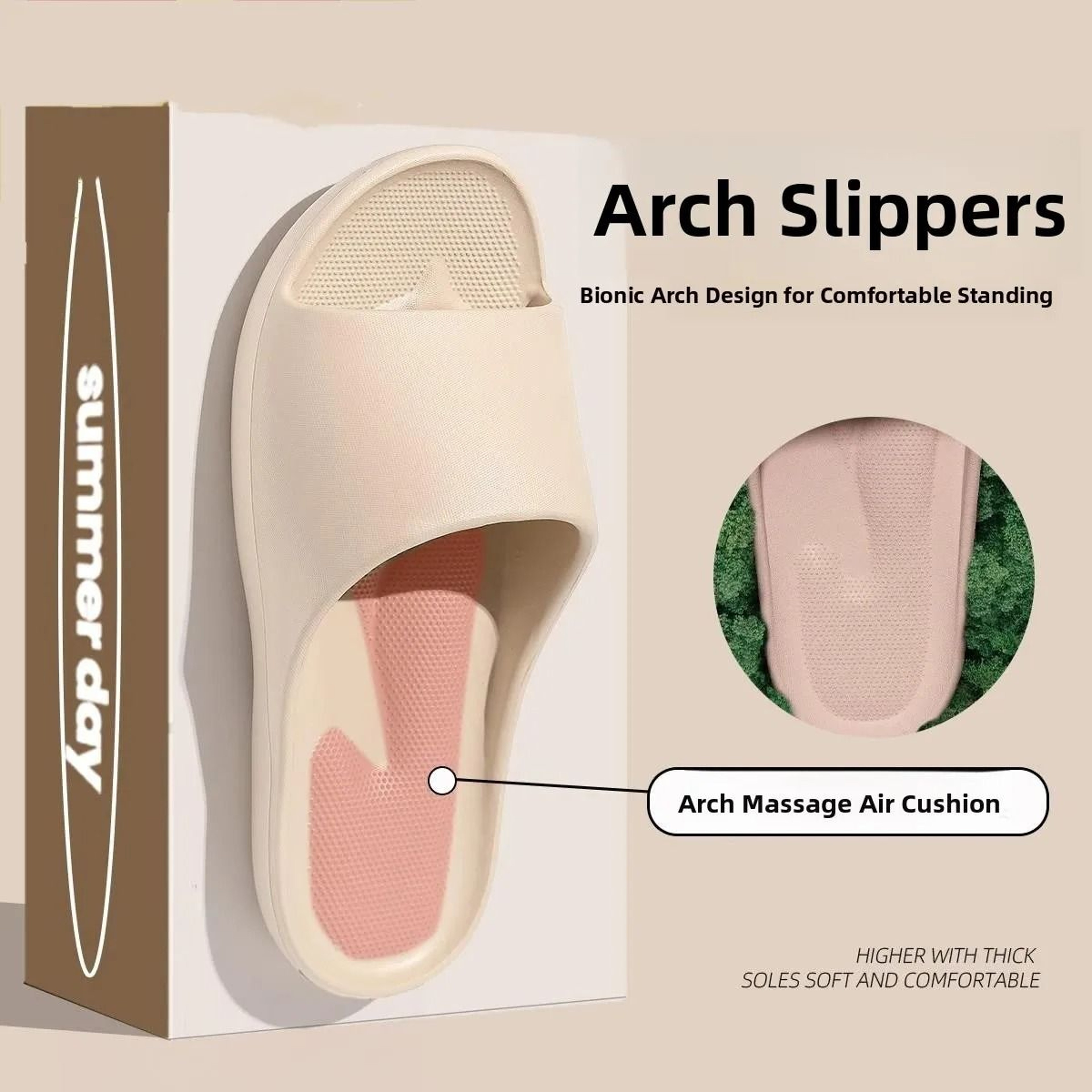 Flat Foot Orthopedic Arch Support Slippers 0