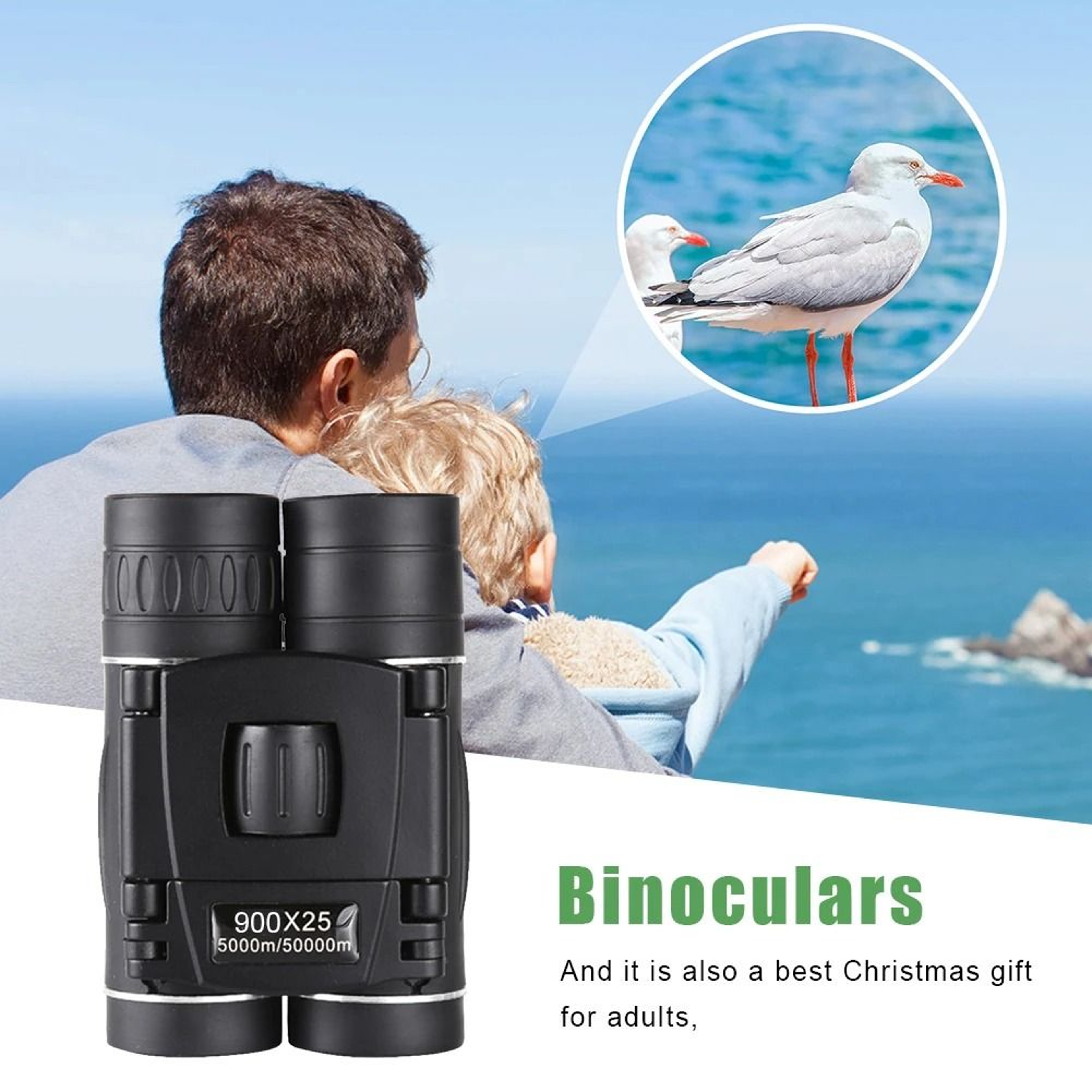 900x25 HD Zoom Portable Powerful Binoculars 3