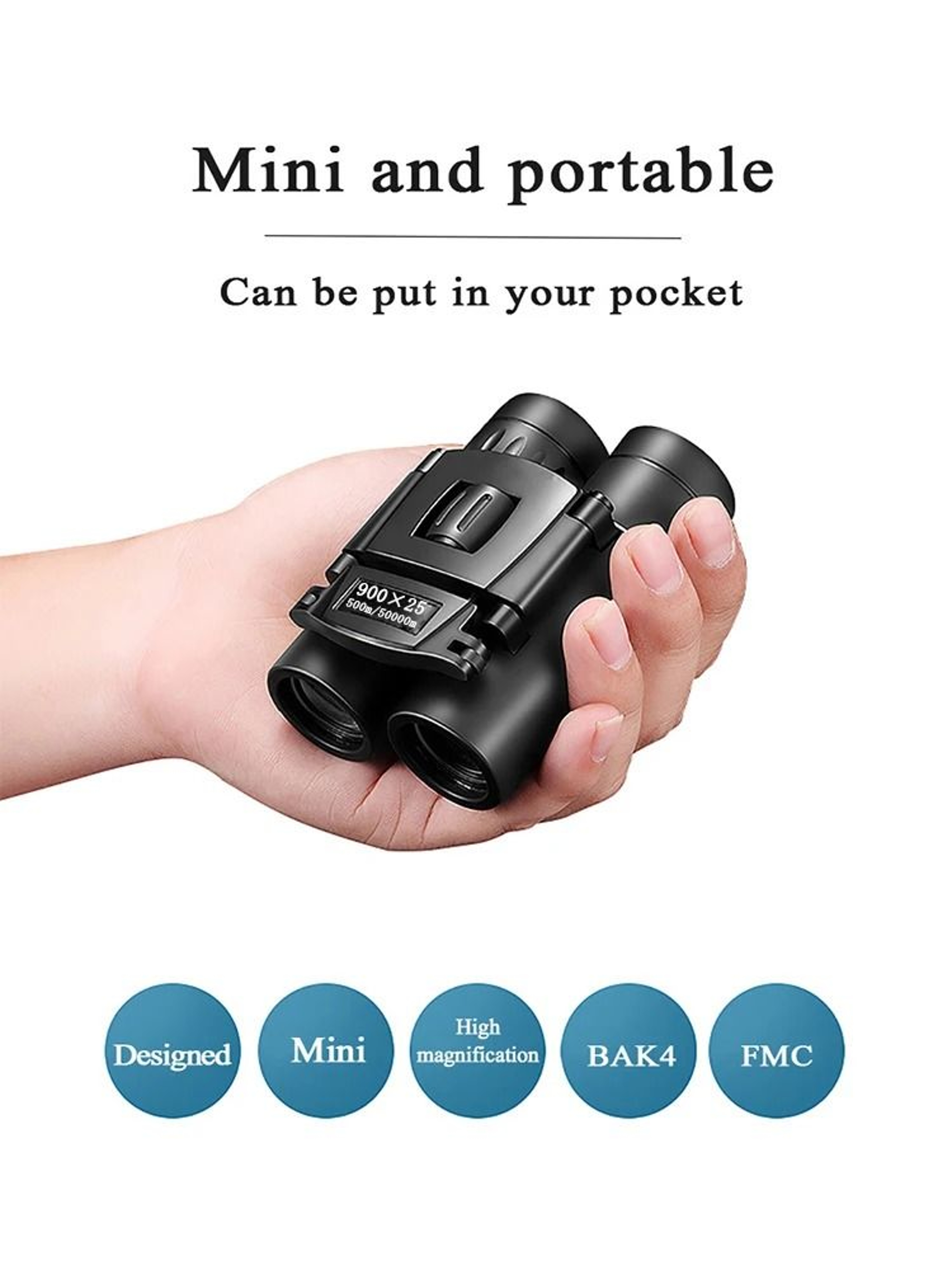 900x25 HD Zoom Portable Powerful Binoculars 4