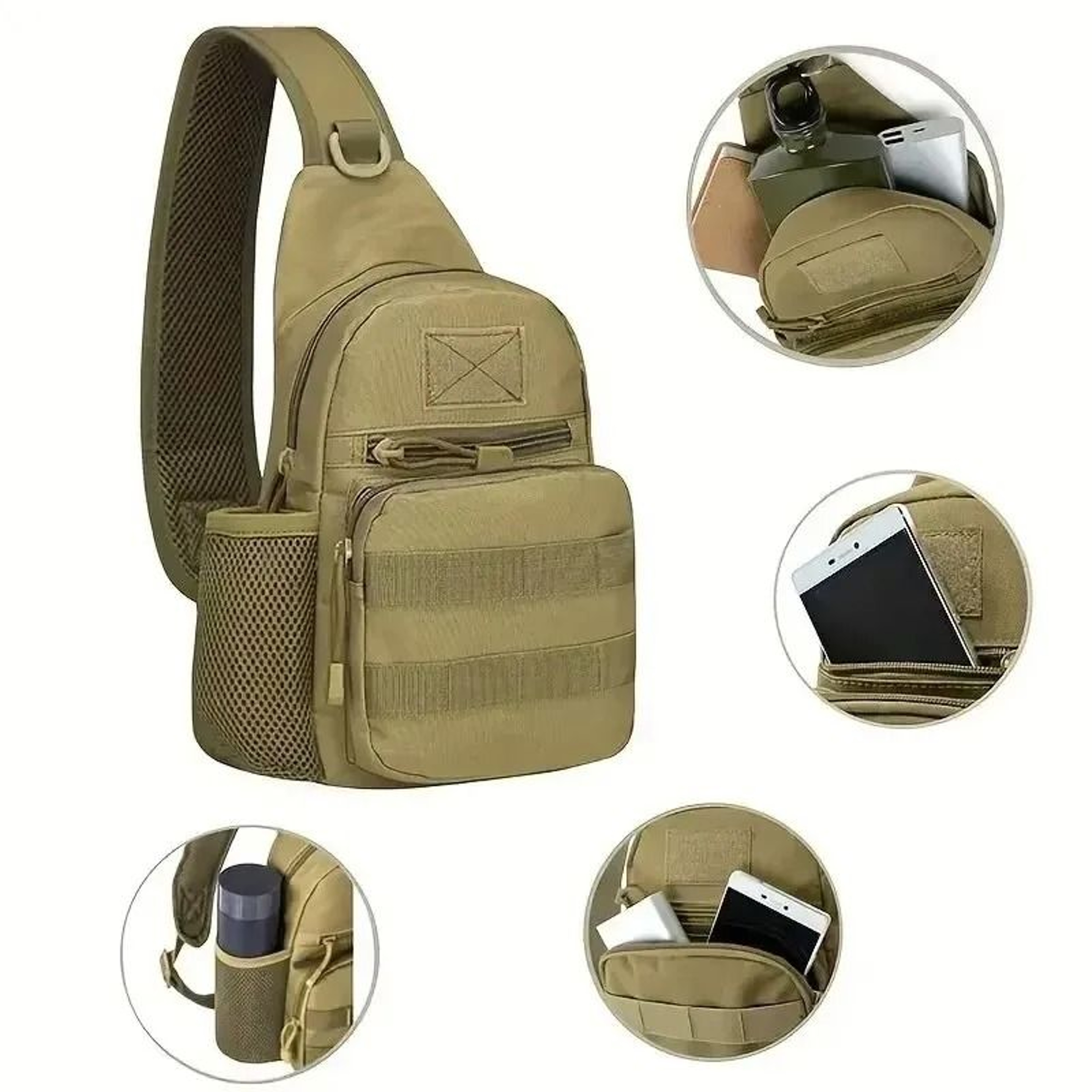 Tactical MOLLE Hiking Chest Sling Bag 5