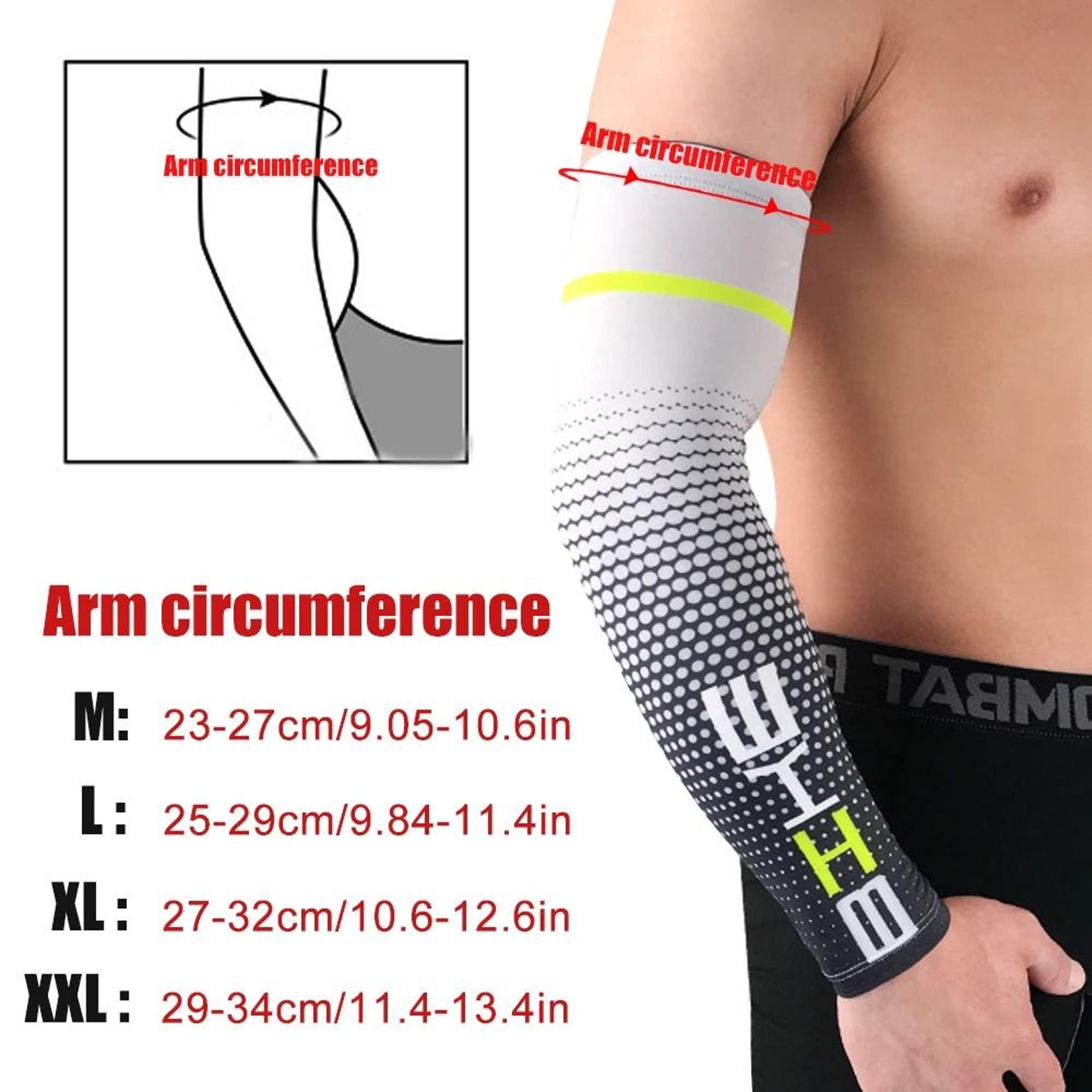 Unisex Cycling Running Sports Cooling Arm Sleeves 1 Pair 5