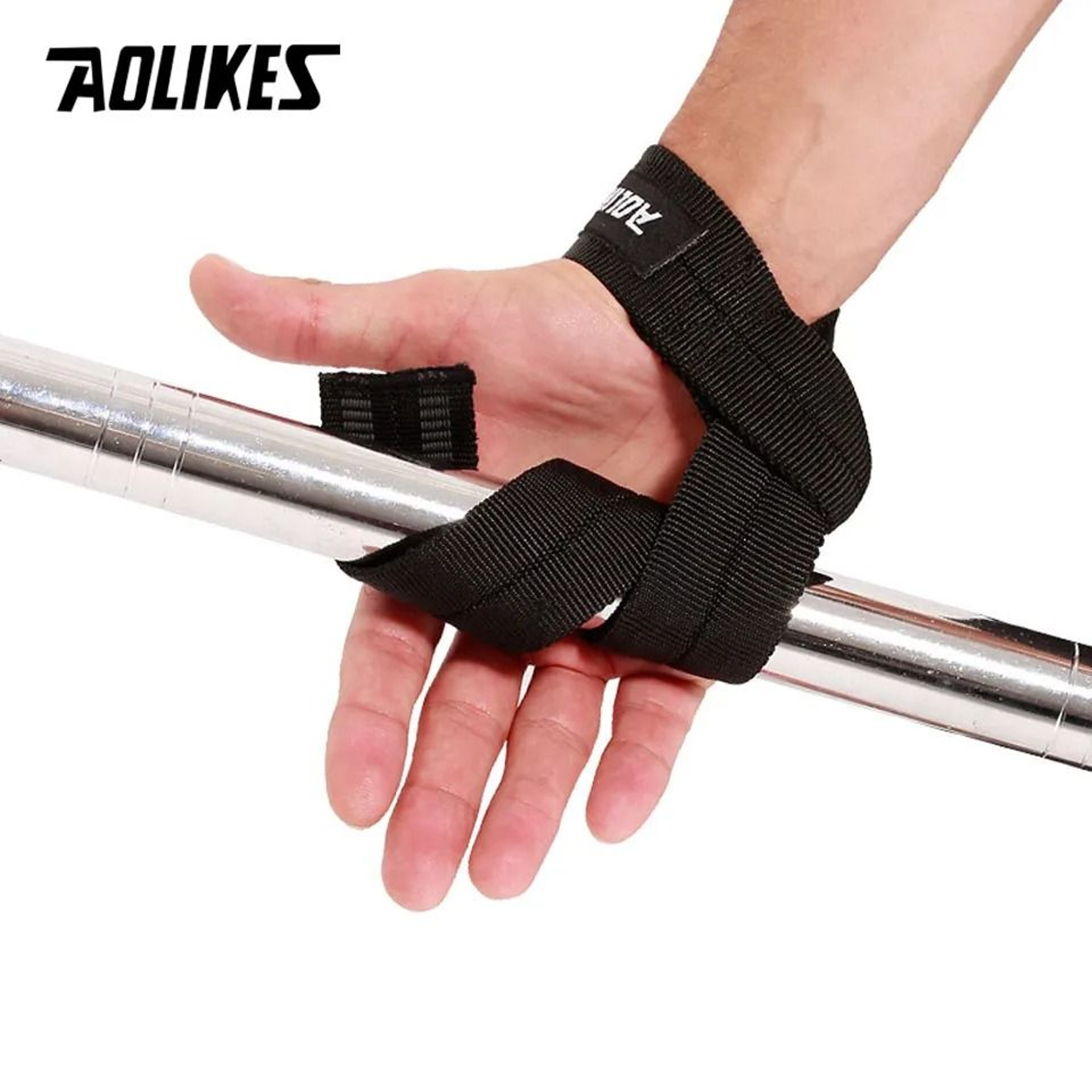 AOLIKES Professional NonSlip Weight Lifting Deadlift Straps With Neoprene Wrist Support Pads 5