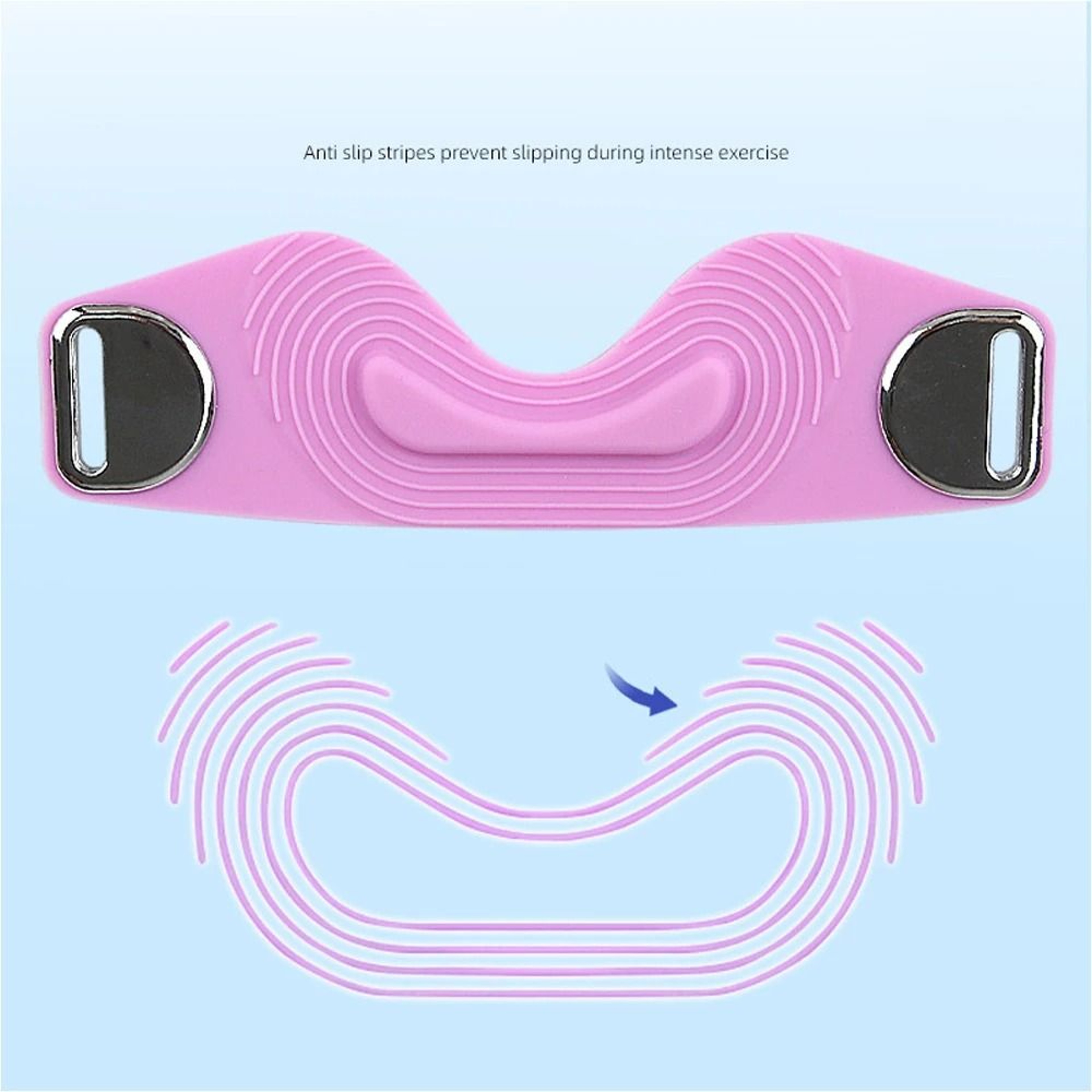 2PCS Patellar Tendon Support Strap With Silicone Impact Cushion 1