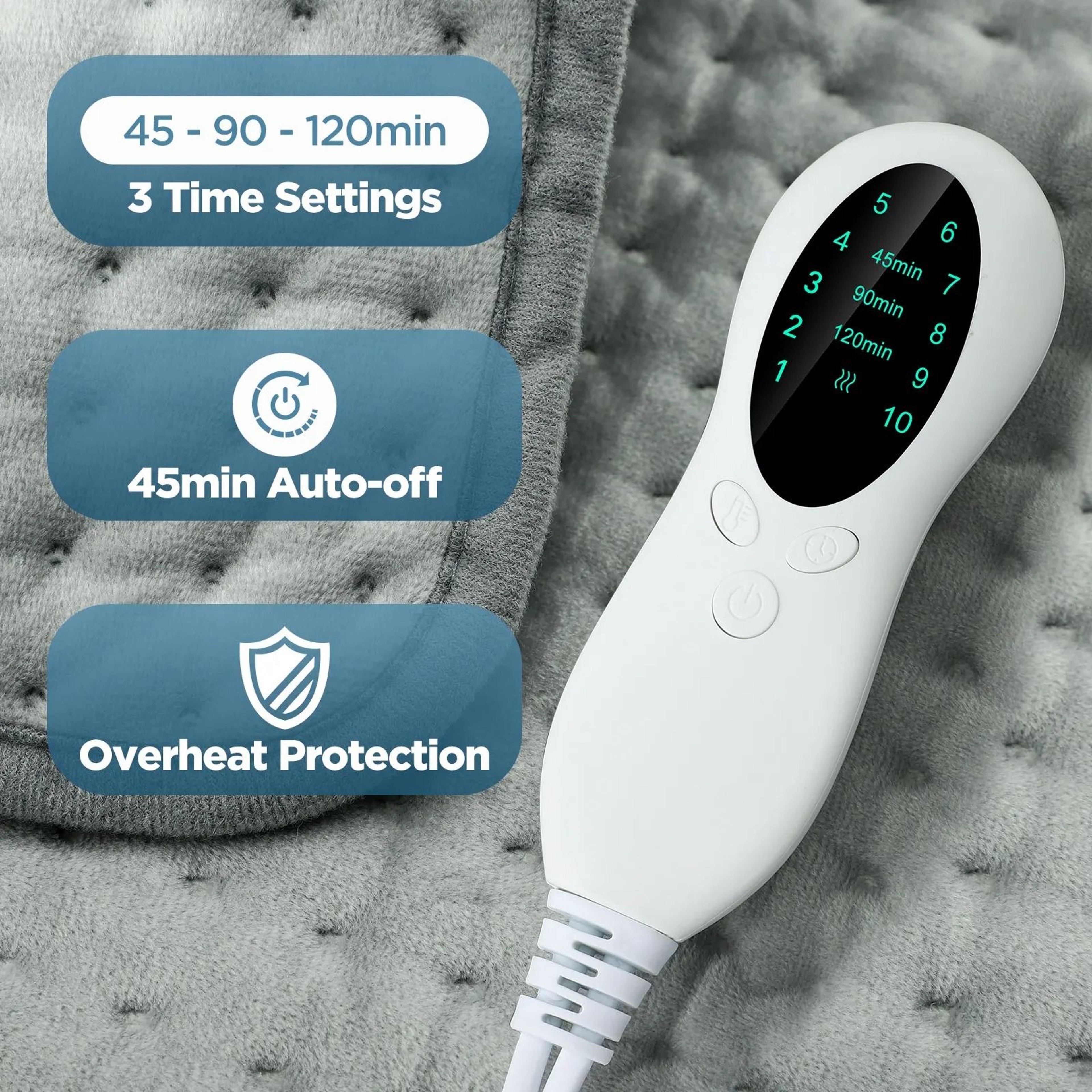 Electric Heating Pad Blanket For Office Home  Travel 2