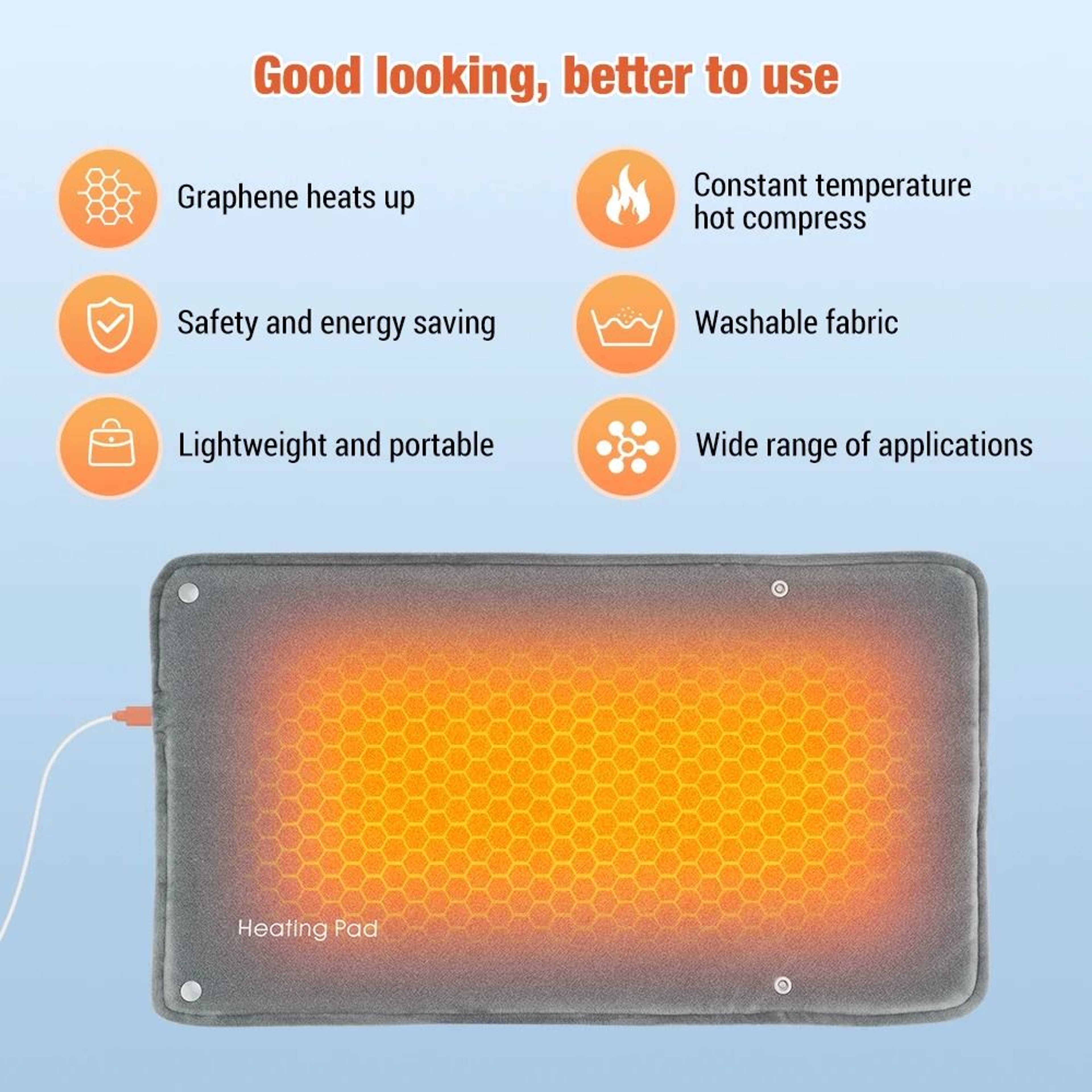 Household Electric USB Charging Heating Pad  Warming Mat 1
