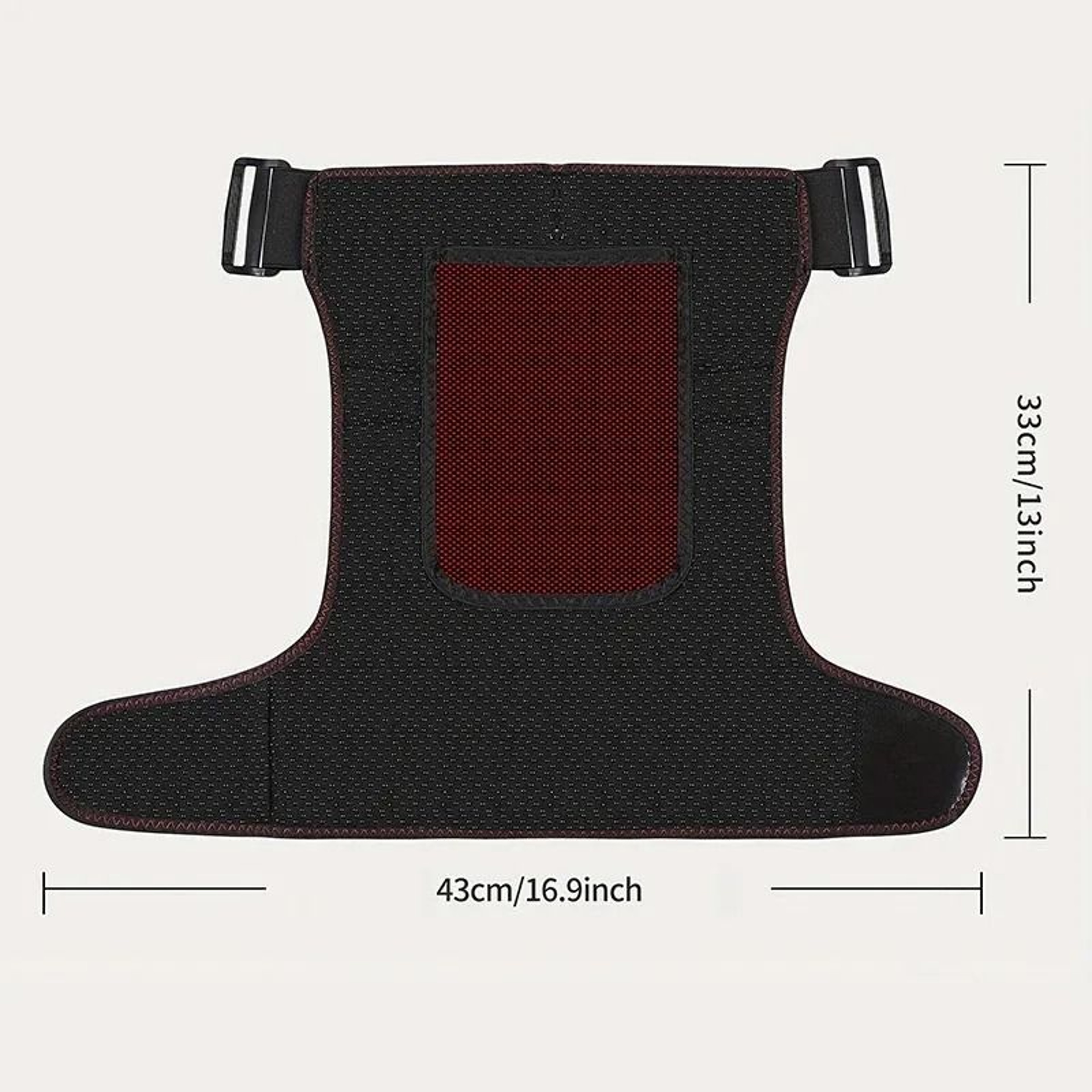 USB Heated Massage Hip  Lower Back Support Brace 5