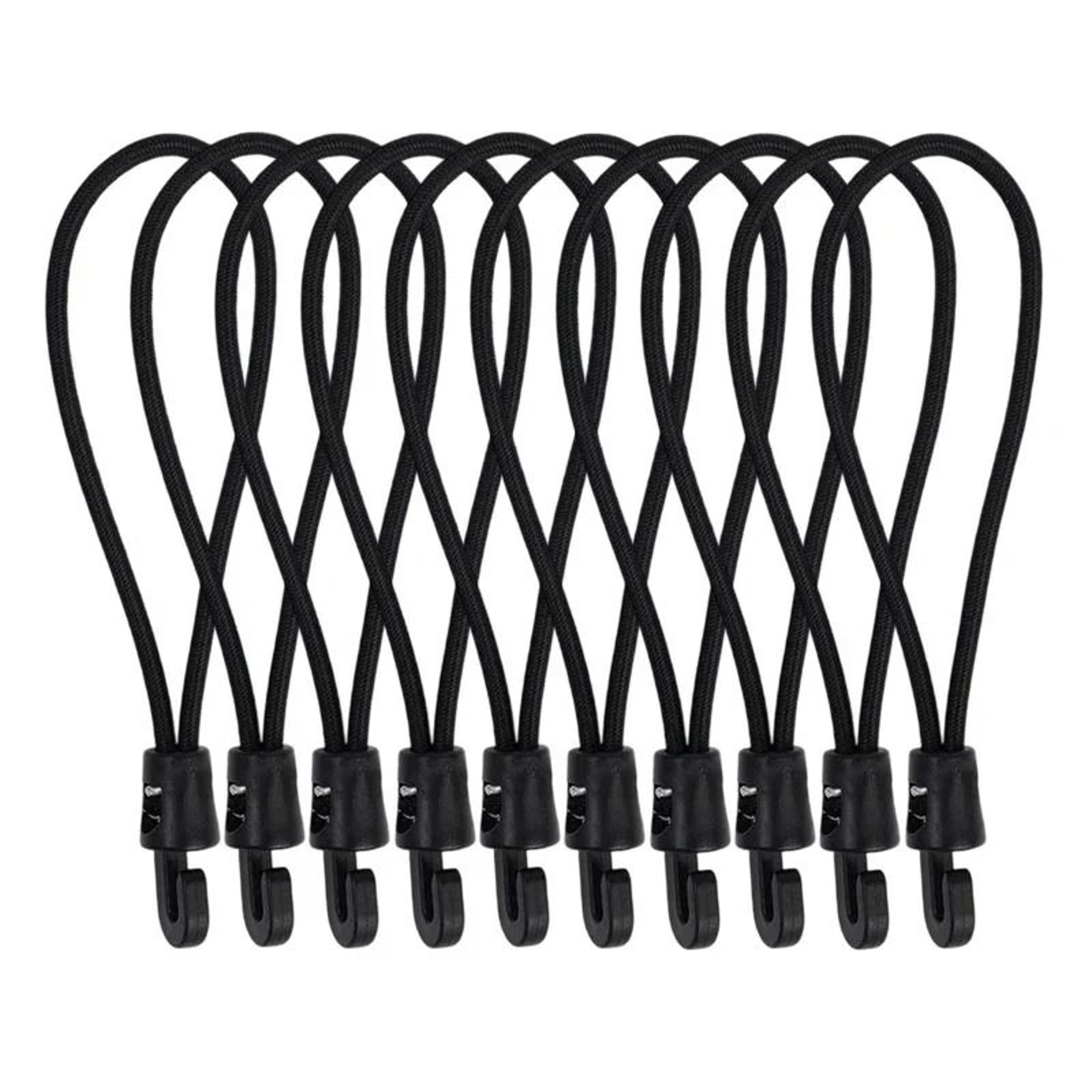 110Pcs Bungee Cords With Hooks High Elasticity Rubber Tensioners 11