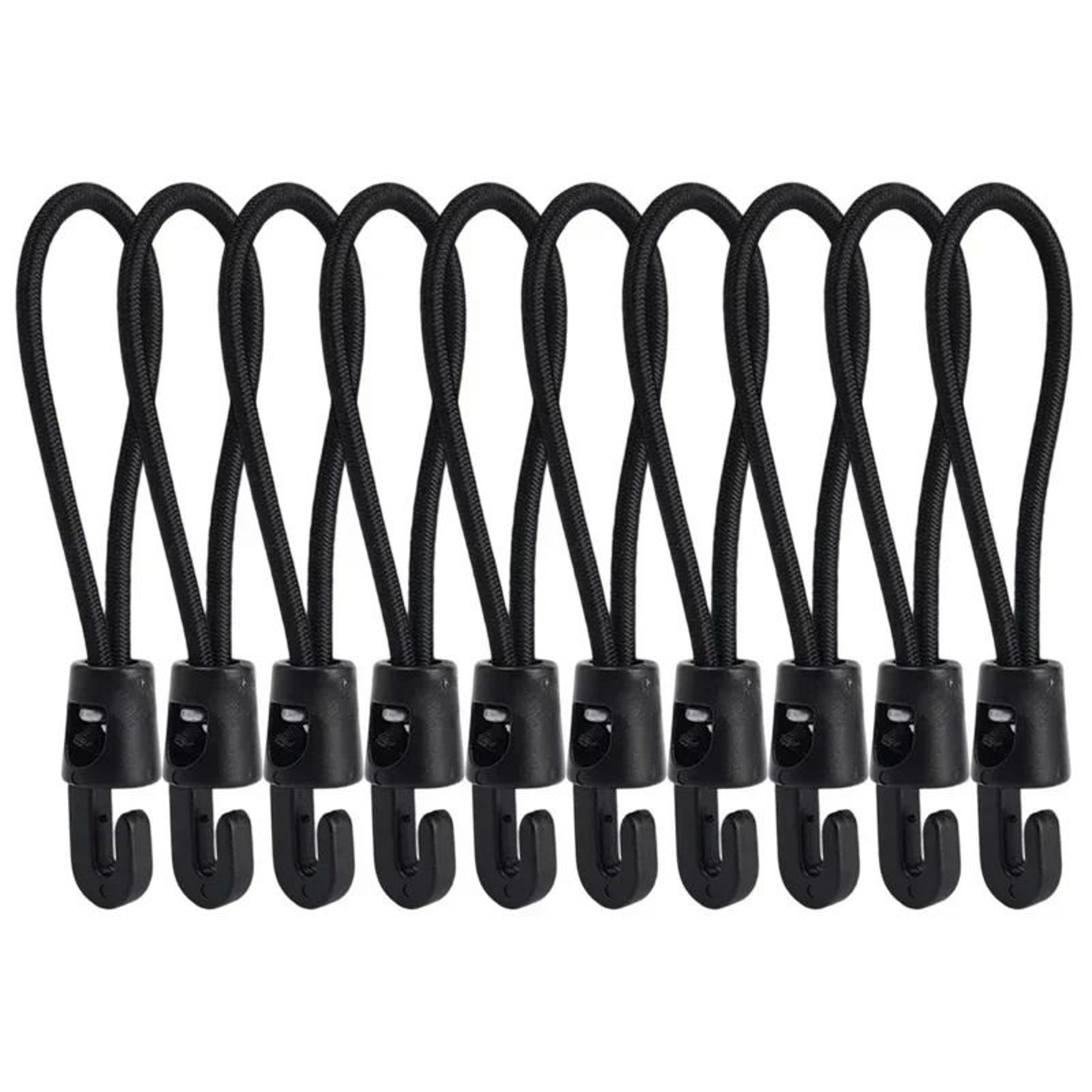 110Pcs Bungee Cords With Hooks High Elasticity Rubber Tensioners 6