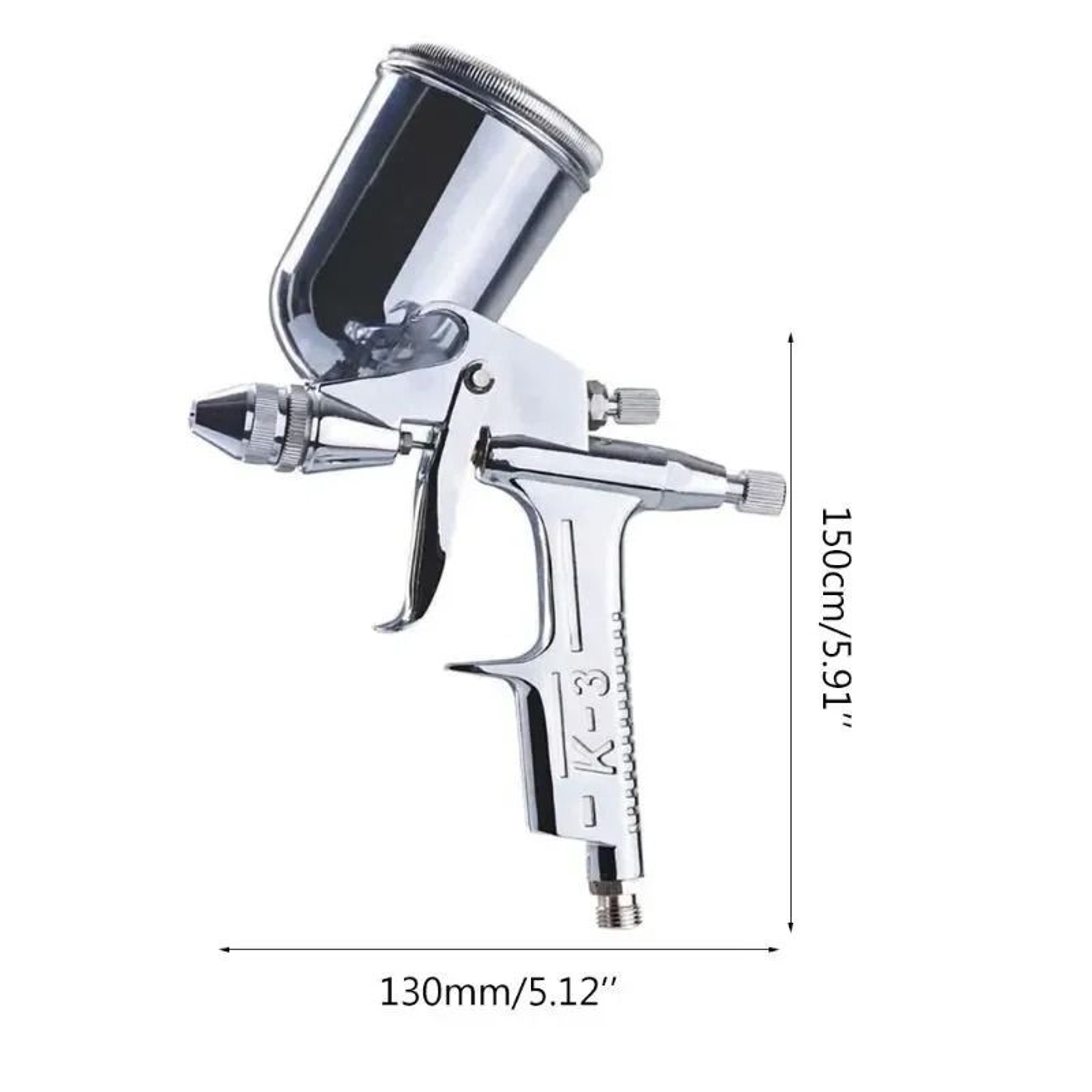 1Pc Mini 125Ml Air Spray Gun 05Mm Nozzle Professional Pneumatic Airbrush 5