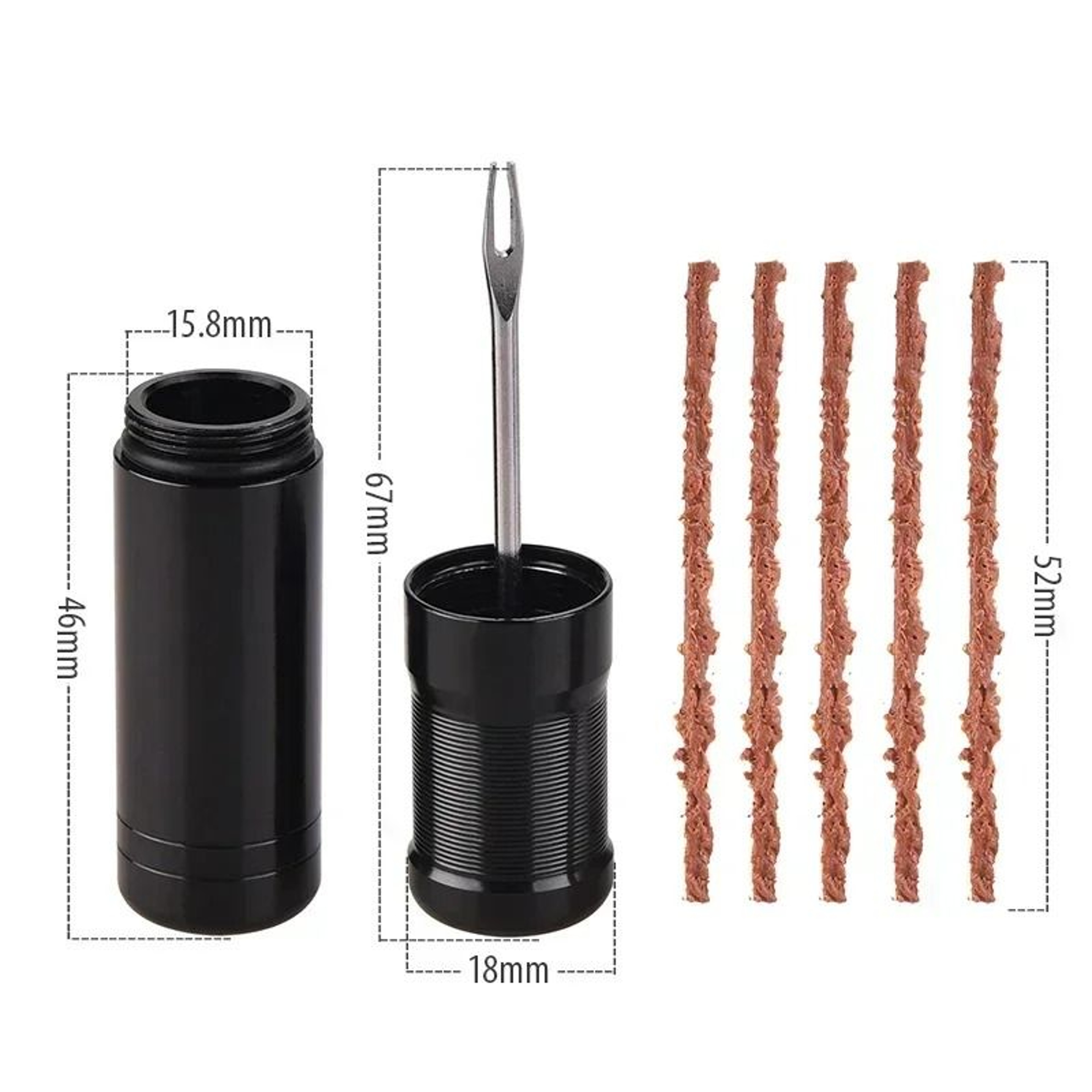 New Tubeless Tire Repair Kit For Road  MTB Bikes With Rubber Strips 4