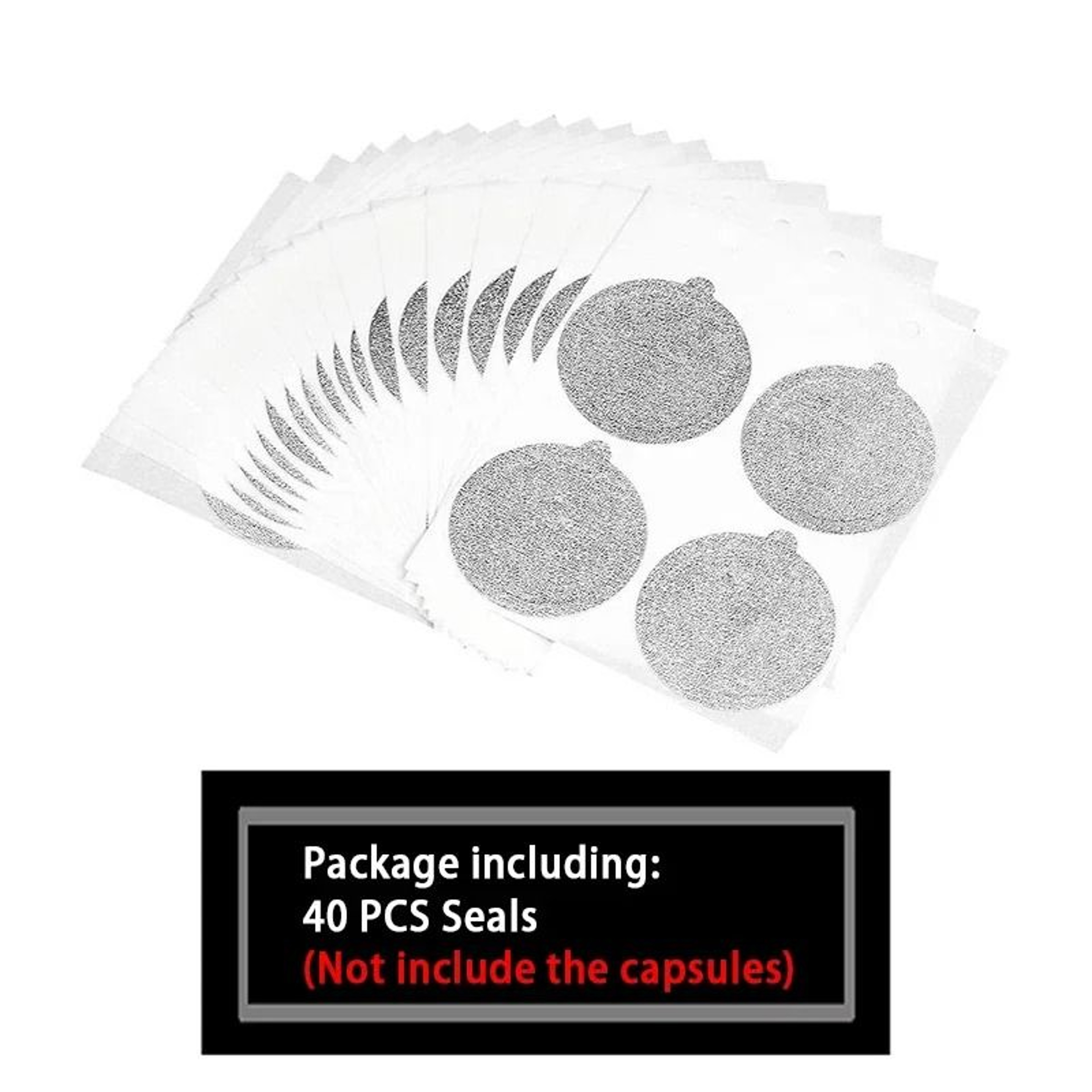 Stainless Steel Refillable Coffee Capsules  Foil Seal Lids Compatible With Nespresso 7