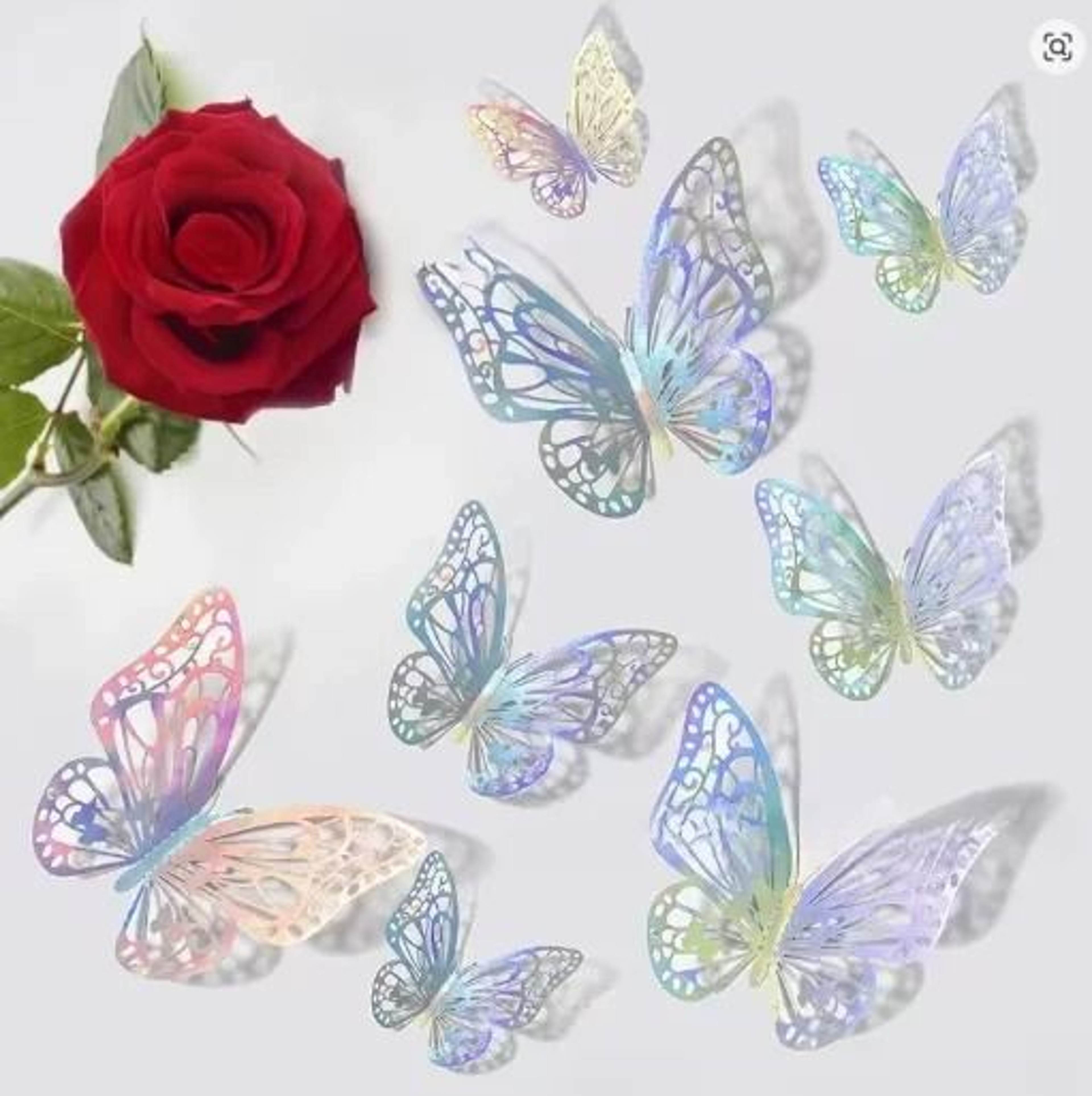 48Pcs4Sets 3D Butterfly Wall Decor  4 Styles  3 Sizes Party  Room Decorations 1