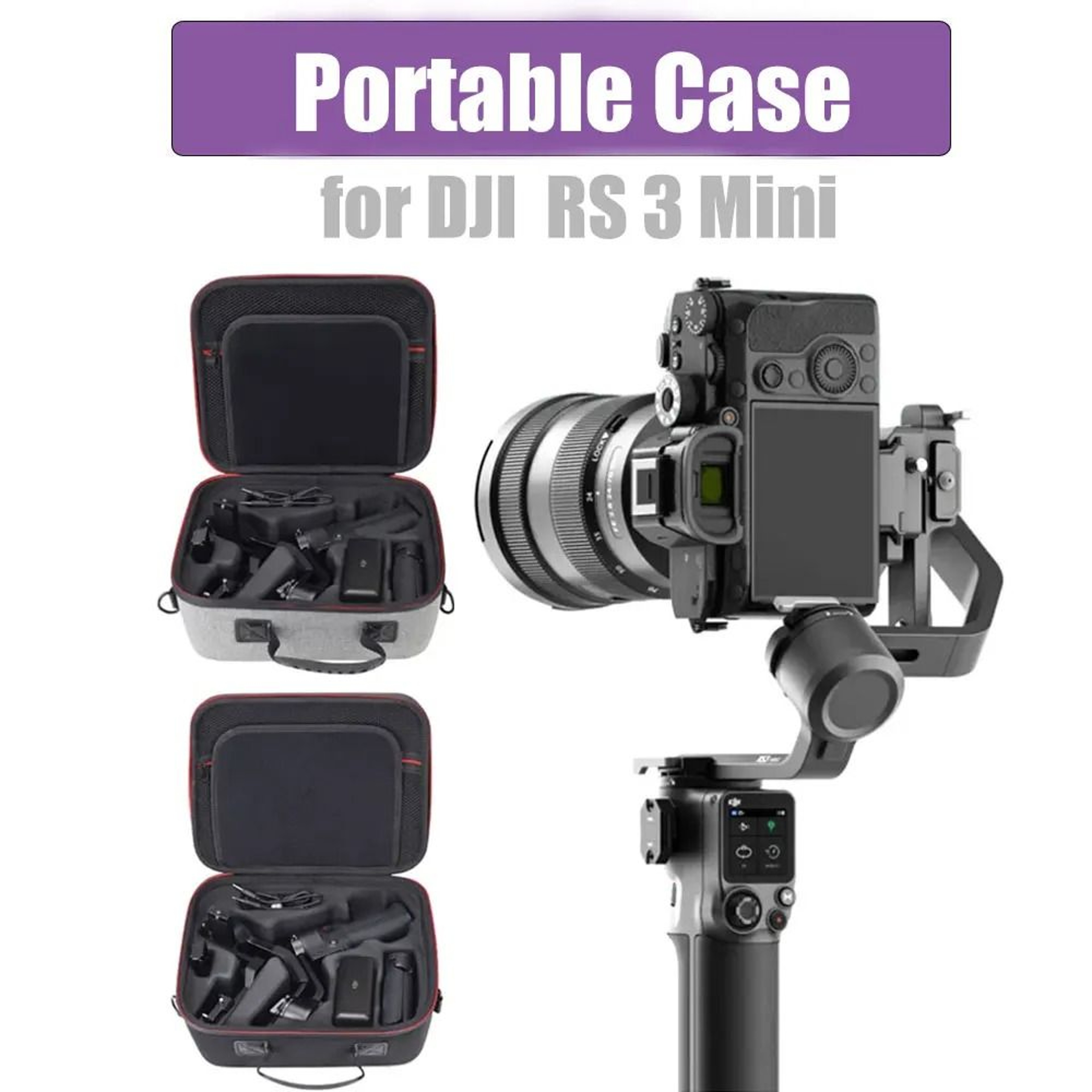 Portable Storage Carrying Case And Shoulder Bag For DJI RS 3 Mini Gimbal Stabilizer 0
