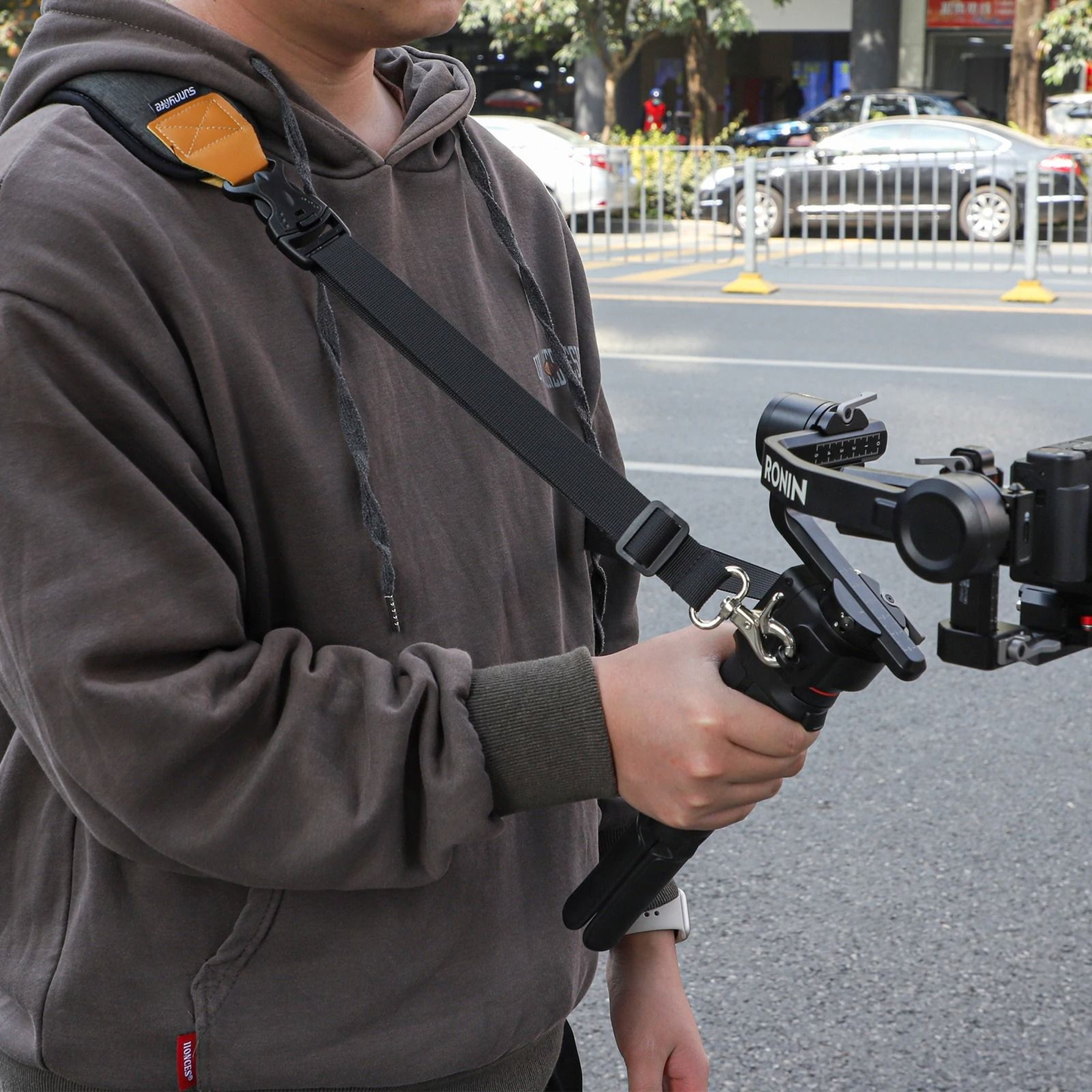Adjustable Dual Hook Shoulder Neck Strap And Stress Reliever Lanyard For DJI RS 3 Mini Gimbal 2