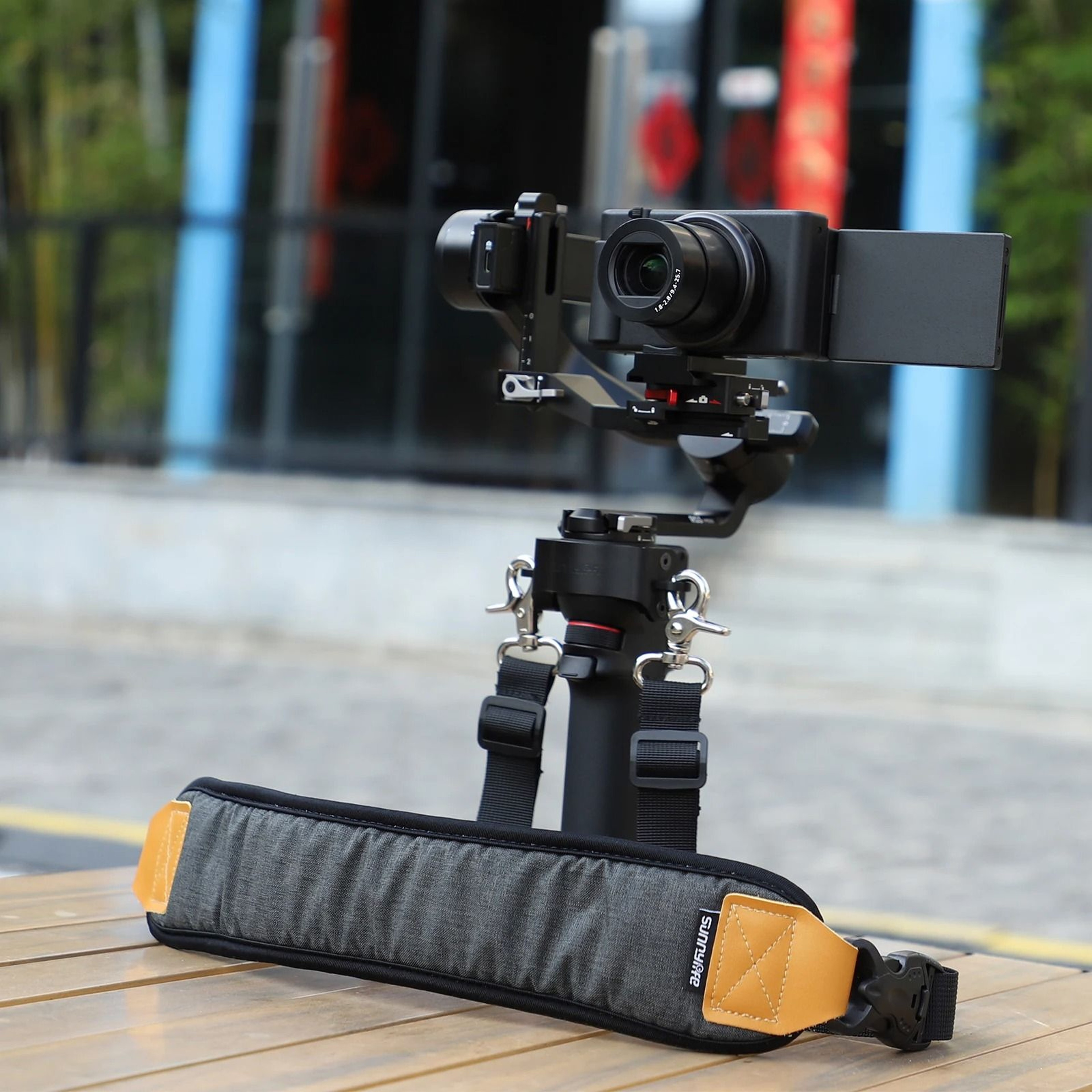 Adjustable Dual Hook Shoulder Neck Strap And Stress Reliever Lanyard For DJI RS 3 Mini Gimbal 4