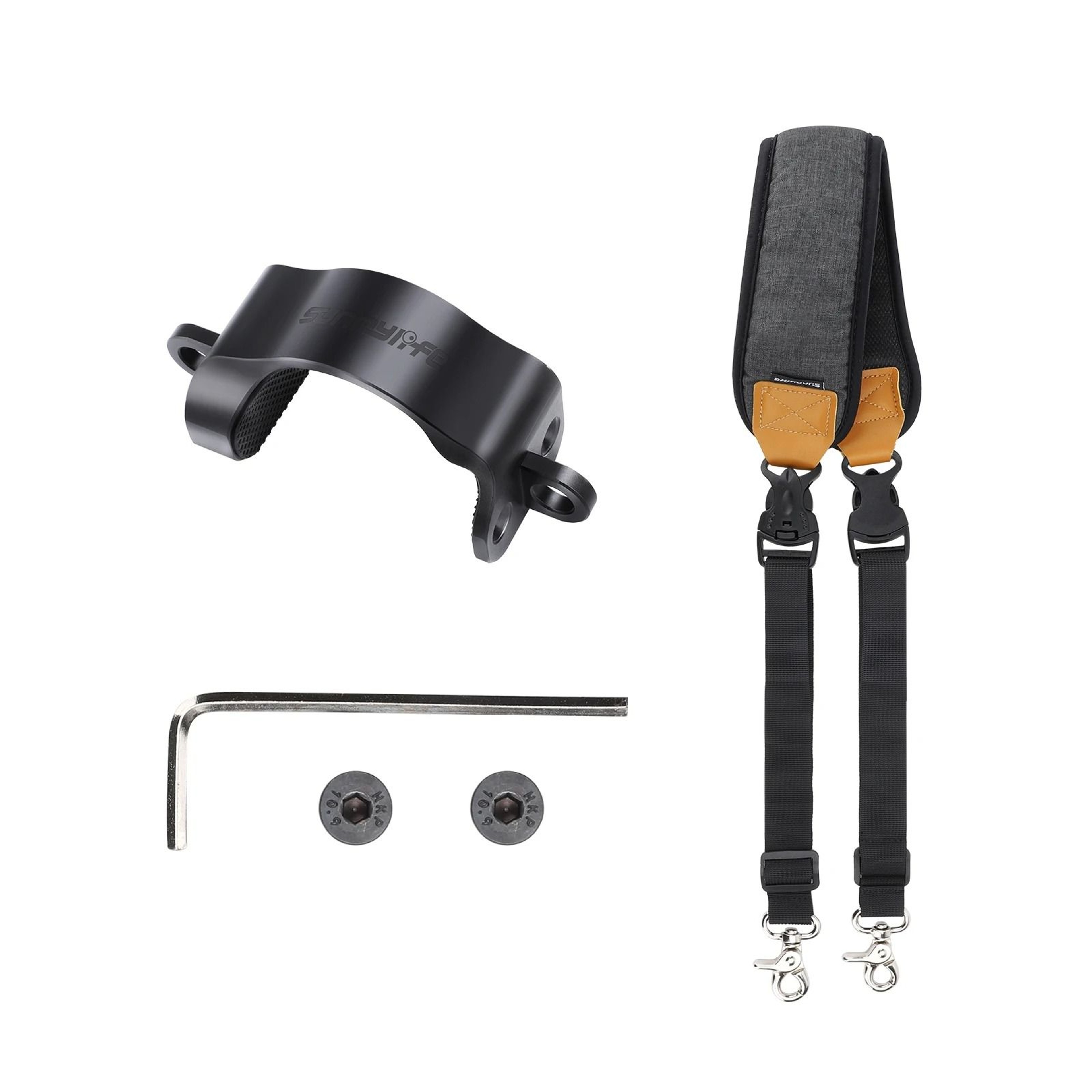 Adjustable Dual Hook Shoulder Neck Strap And Stress Reliever Lanyard For DJI RS 3 Mini Gimbal 5