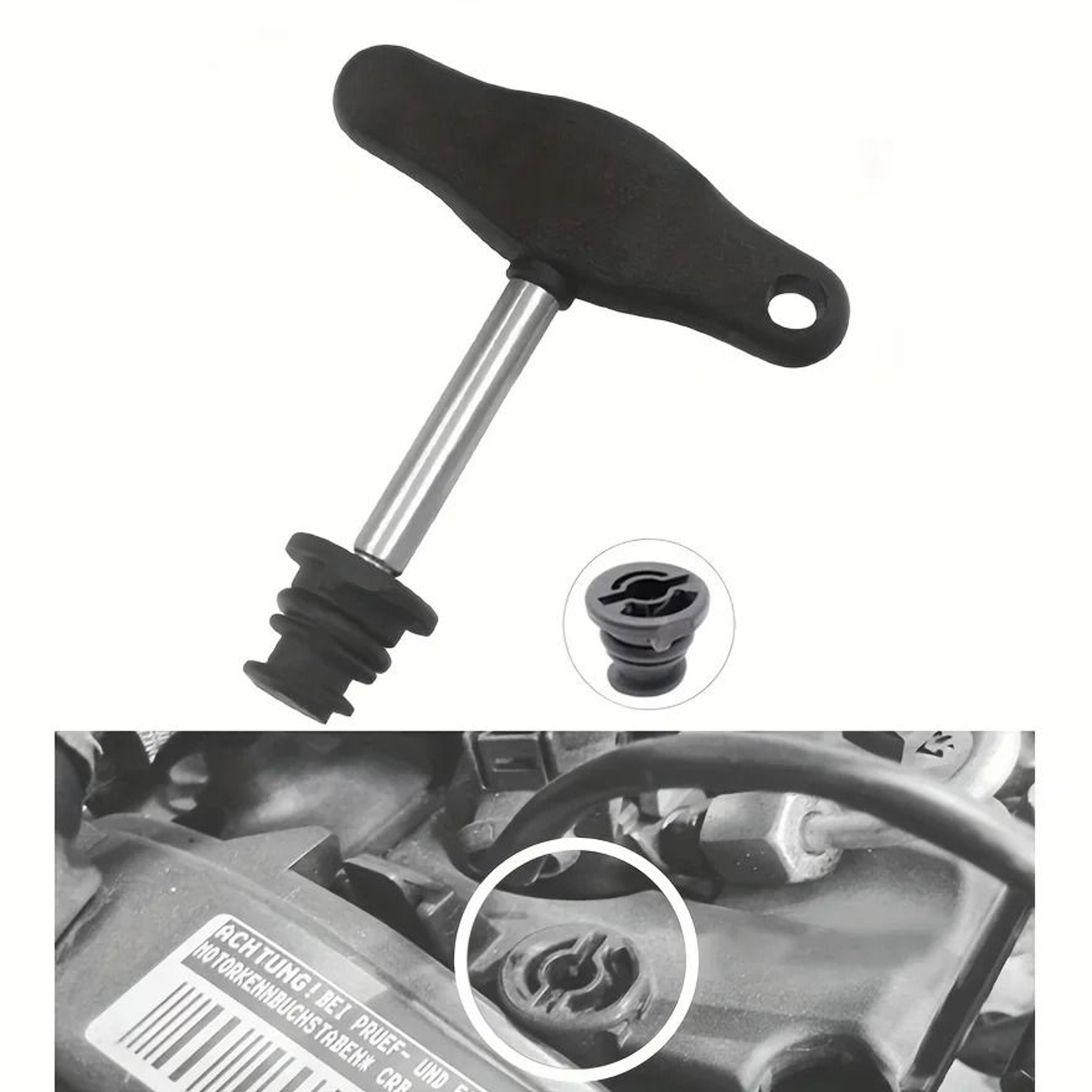 Professional Plastic Oil Drain Plug Removal And Installation Wrench Assembly Tool For Volkswagen Au 0