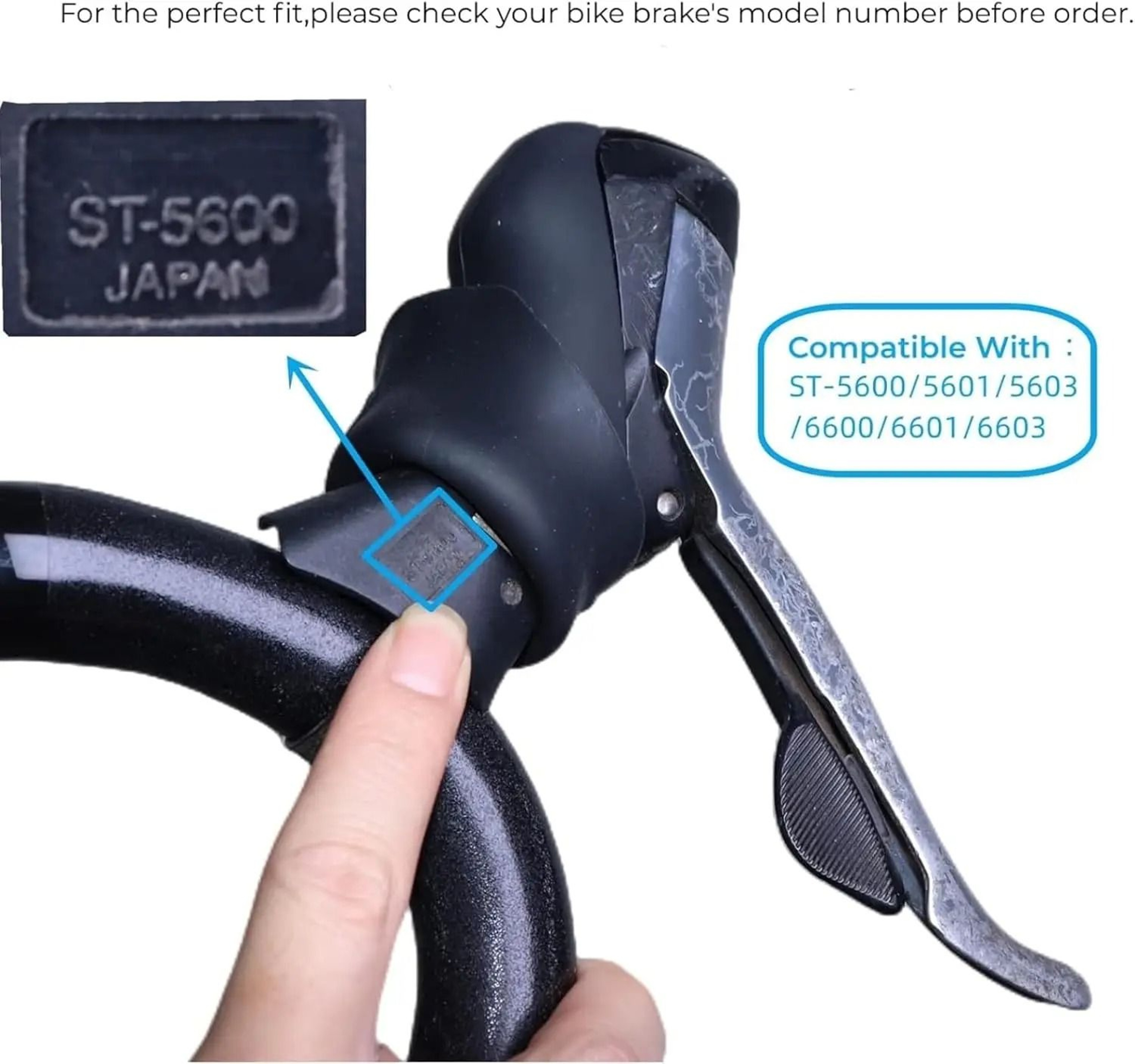 1 Pair Replacement Bracket Hoods For Shimano 105 And Ultegra ST6600 ST5600 Shifter Levers 2