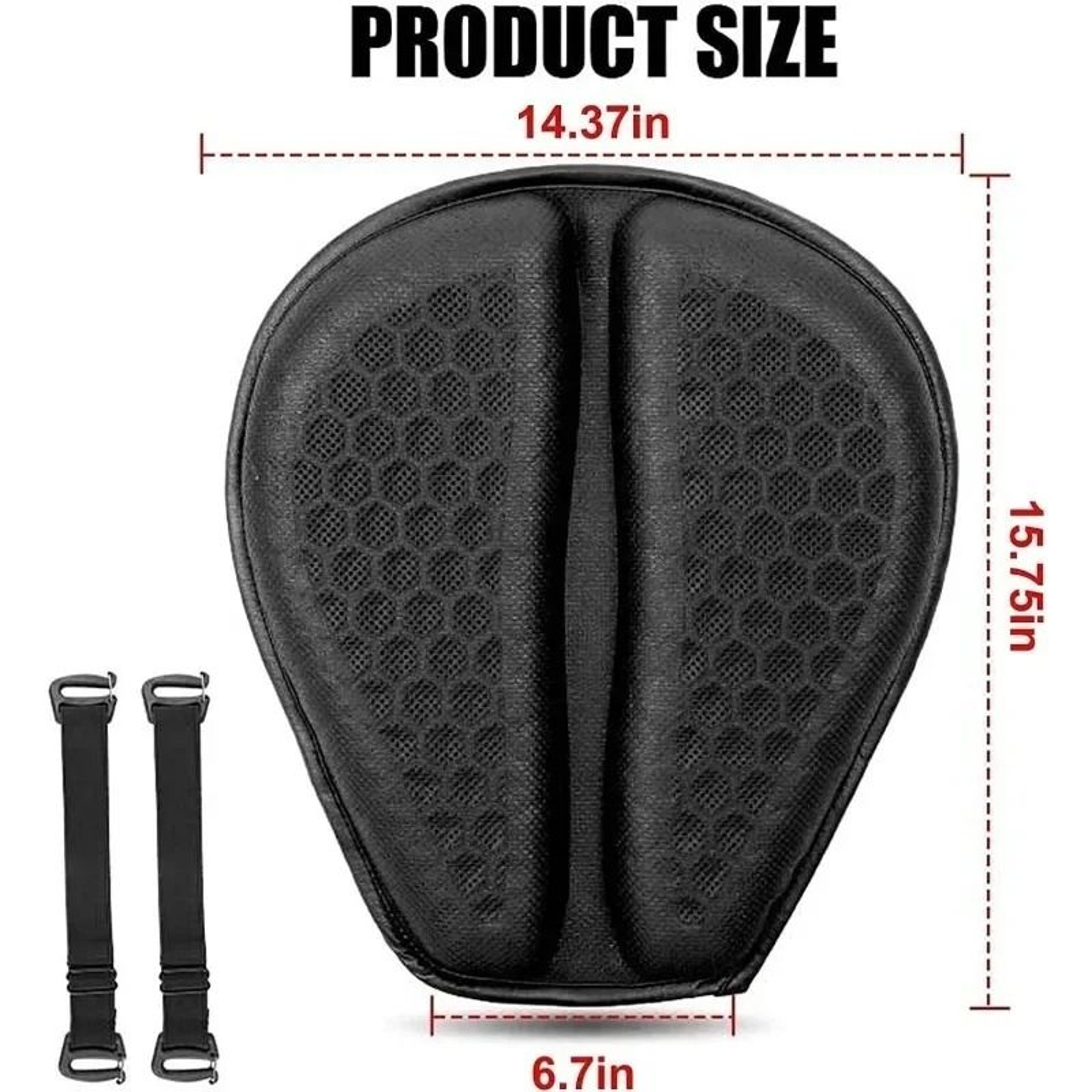 3D Honeycomb AntiSlip Motorcycle Gel Seat Cushion For Pressure Relief And LongDistance Riding Comfo 7