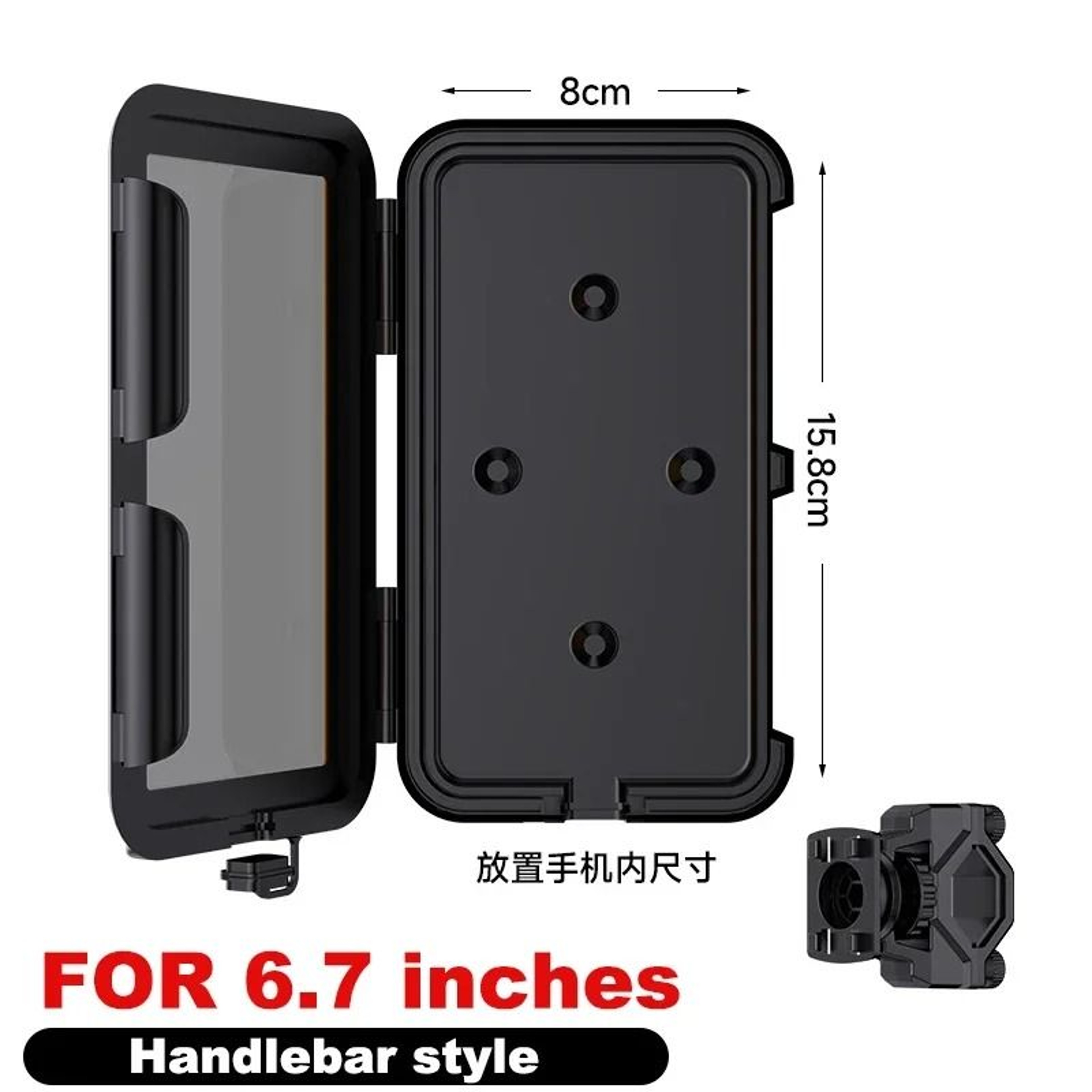 Waterproof Motorcycle And Bicycle Handlebar Phone Mount Bag 9