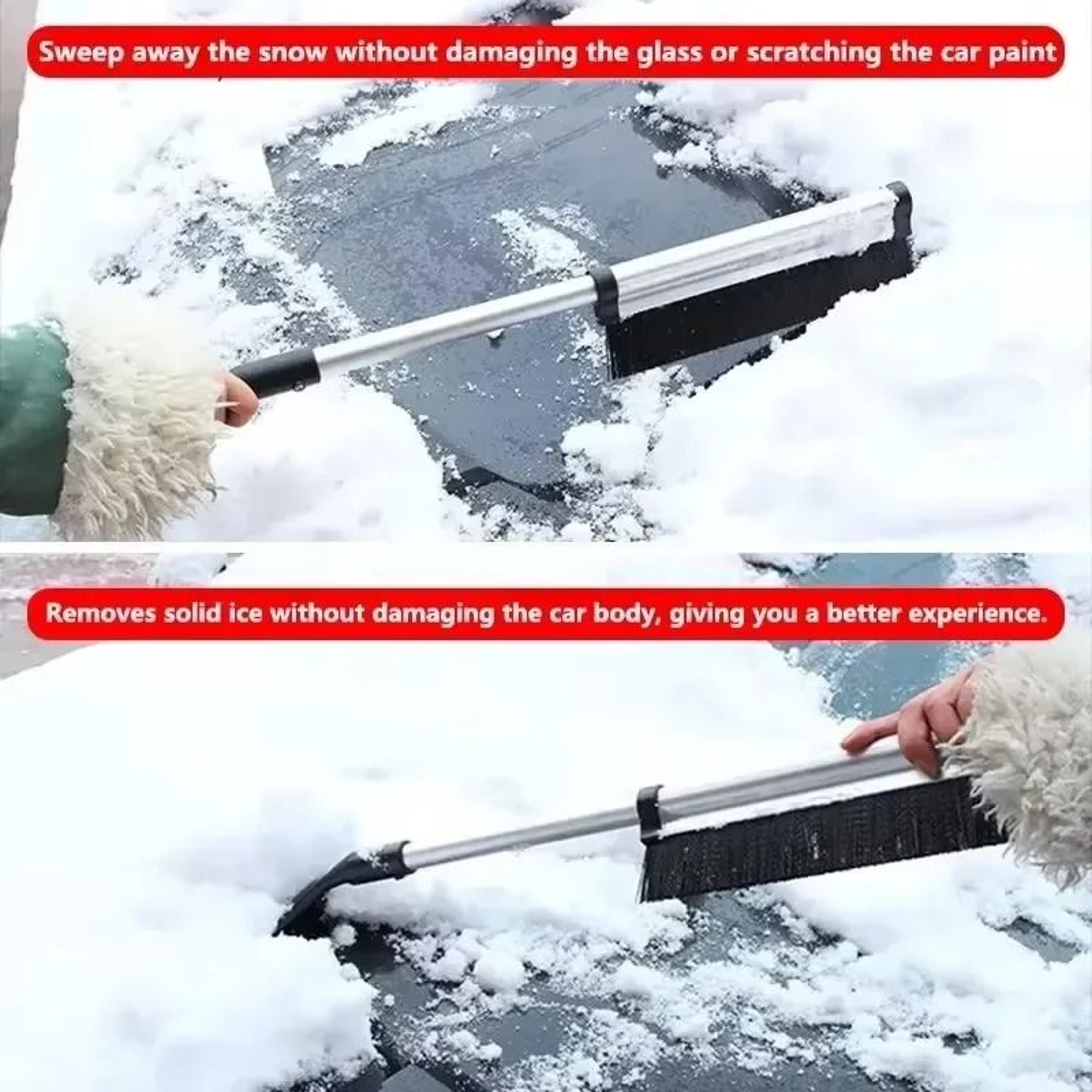 MultiFunction Car Snow Brush And Ice Scraper Tool 1