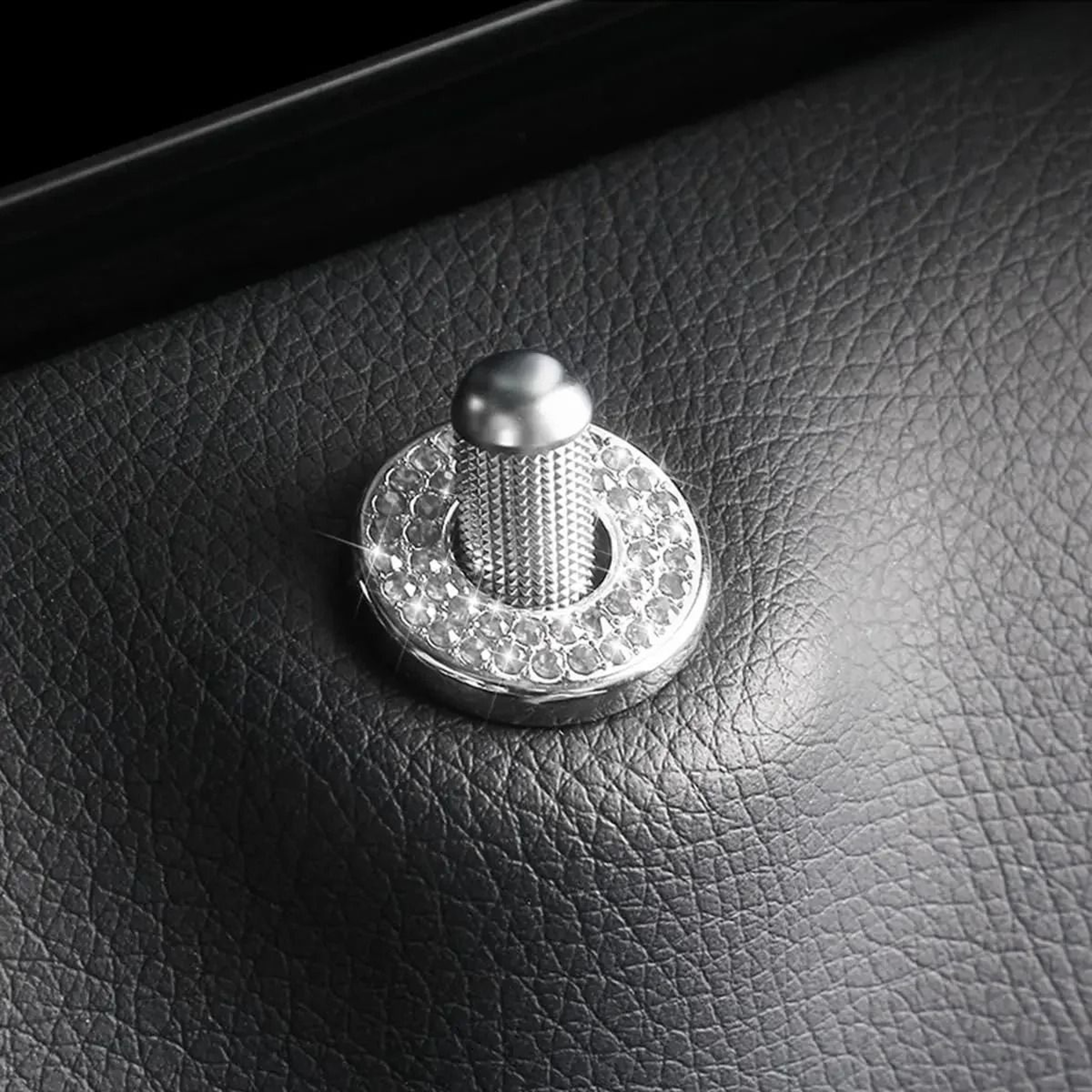 4Pcs Crystal Rhinestone Car Door Lock Cover Stickers 4