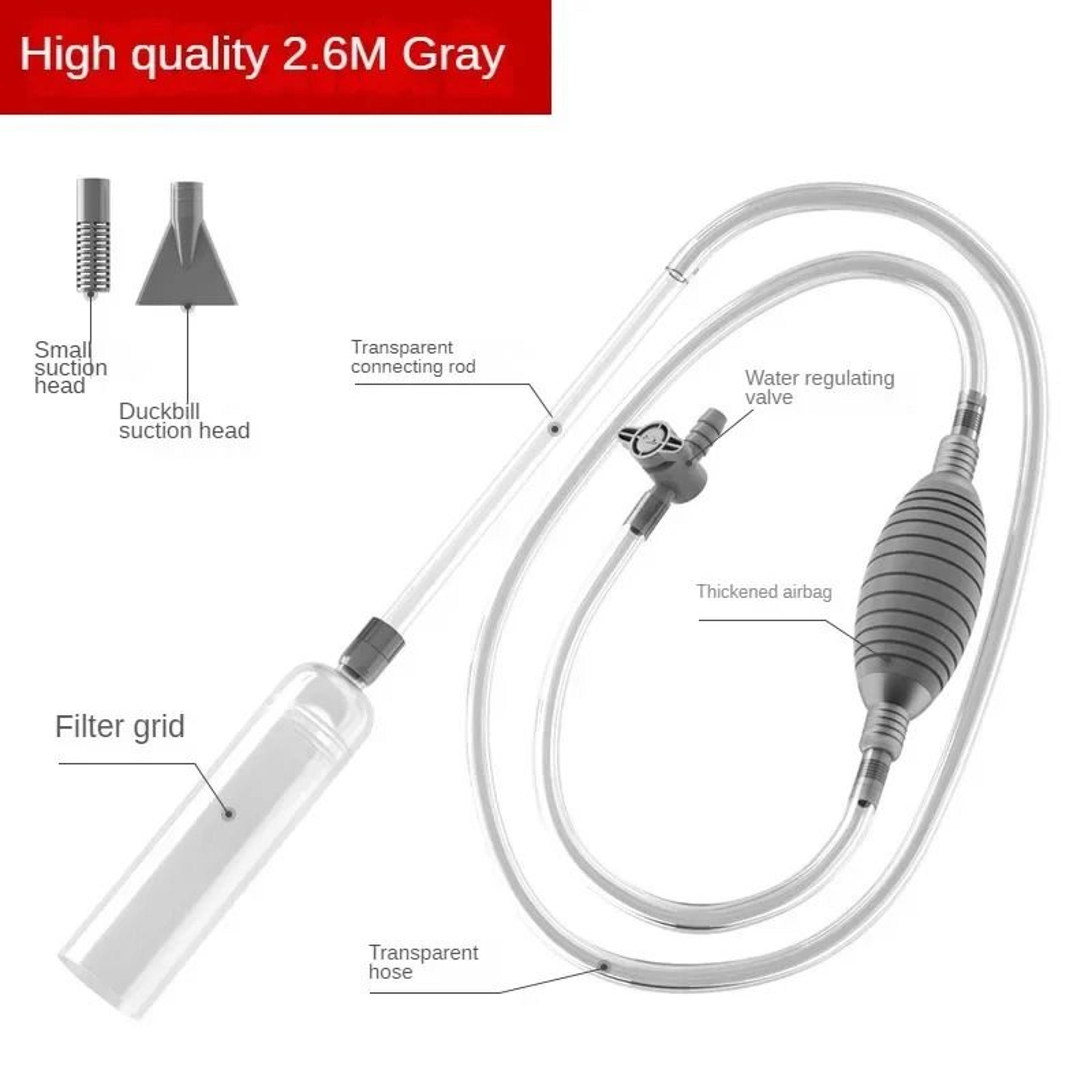 Manual Fish Tank Water Changer And Sand Washer Siphon Pump 4