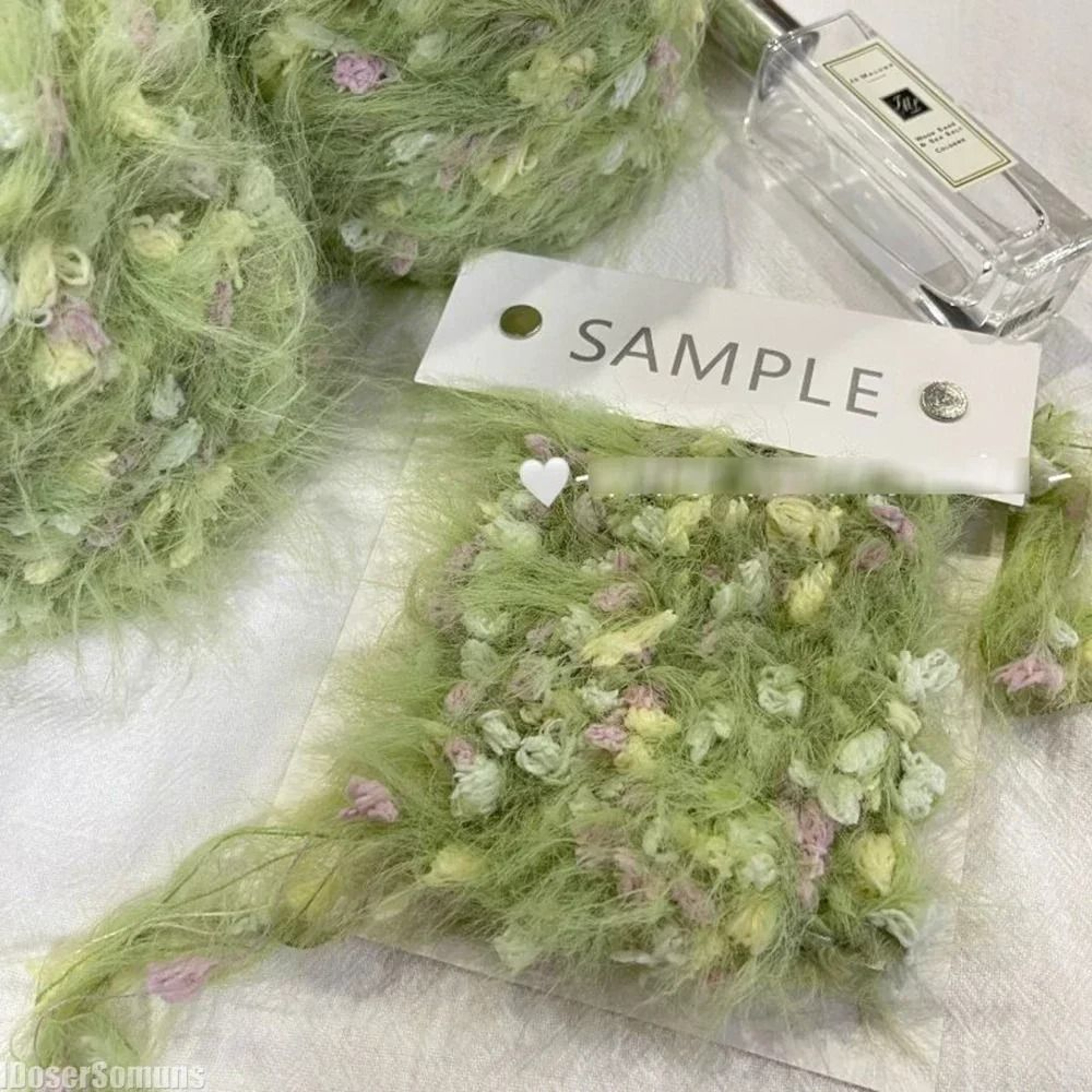 Garden Series Hand Mixed Knitting Yarn 125g Green Flower Thread For Crochet And Crafting 0