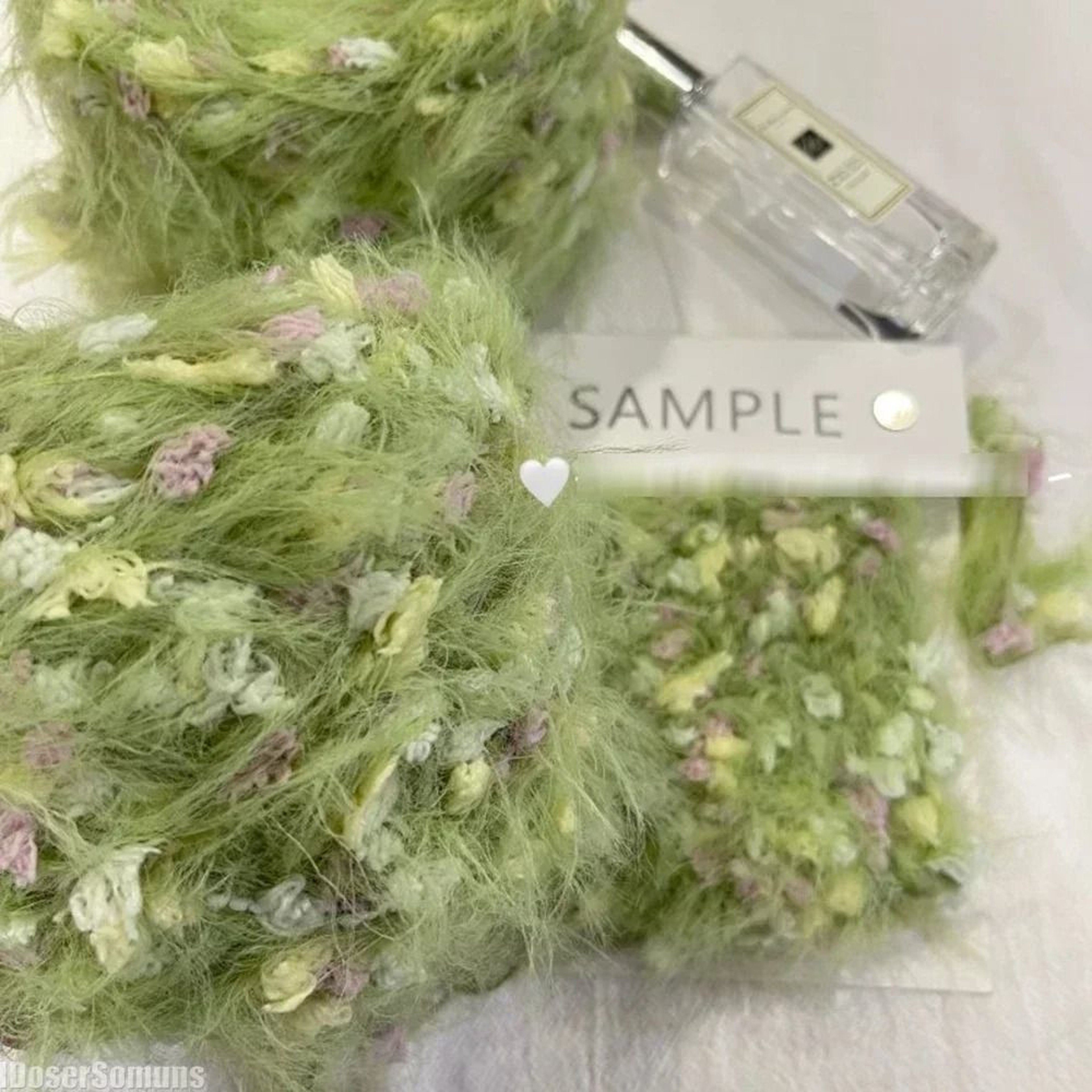 Garden Series Hand Mixed Knitting Yarn 125g Green Flower Thread For Crochet And Crafting 2
