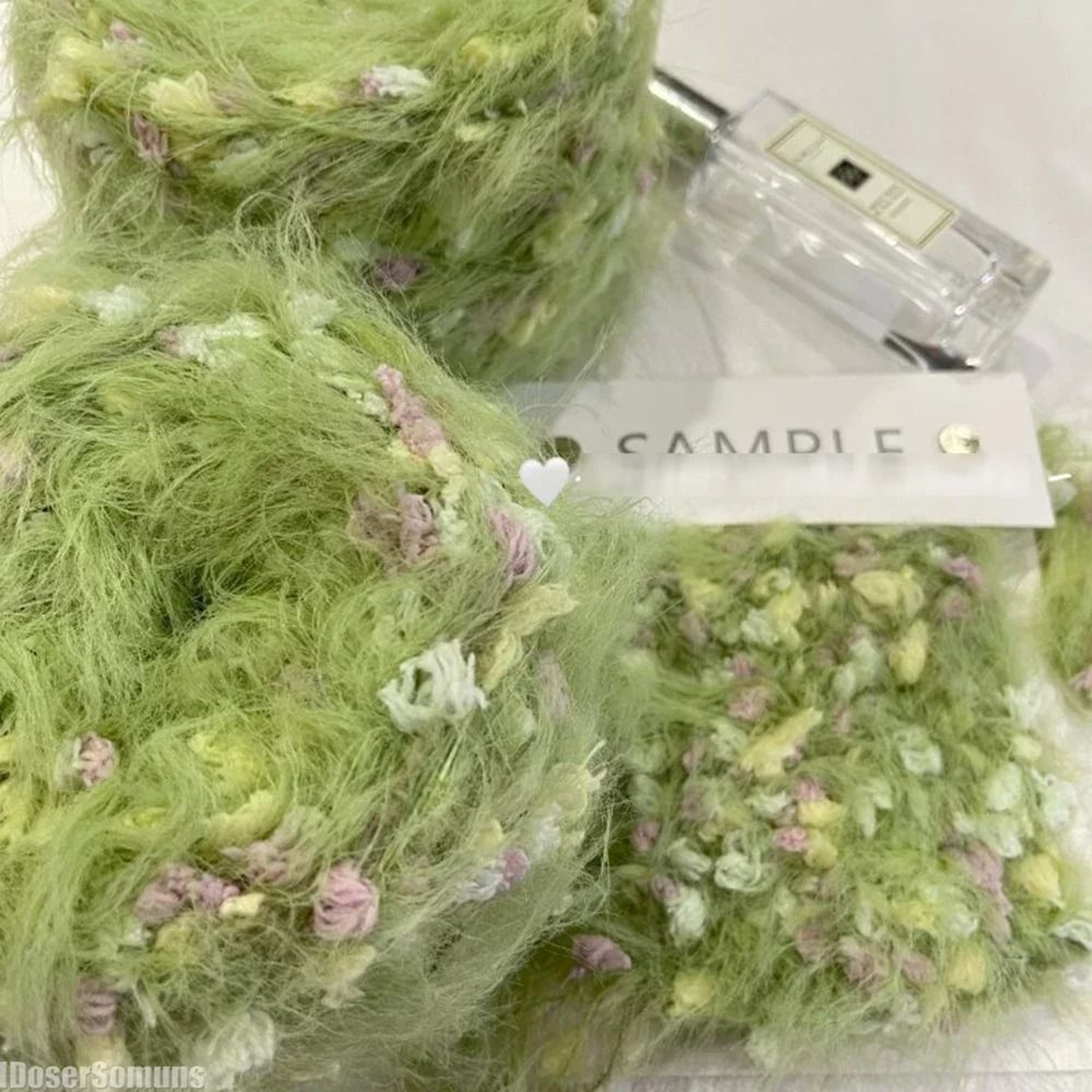 Garden Series Hand Mixed Knitting Yarn 125g Green Flower Thread For Crochet And Crafting 4
