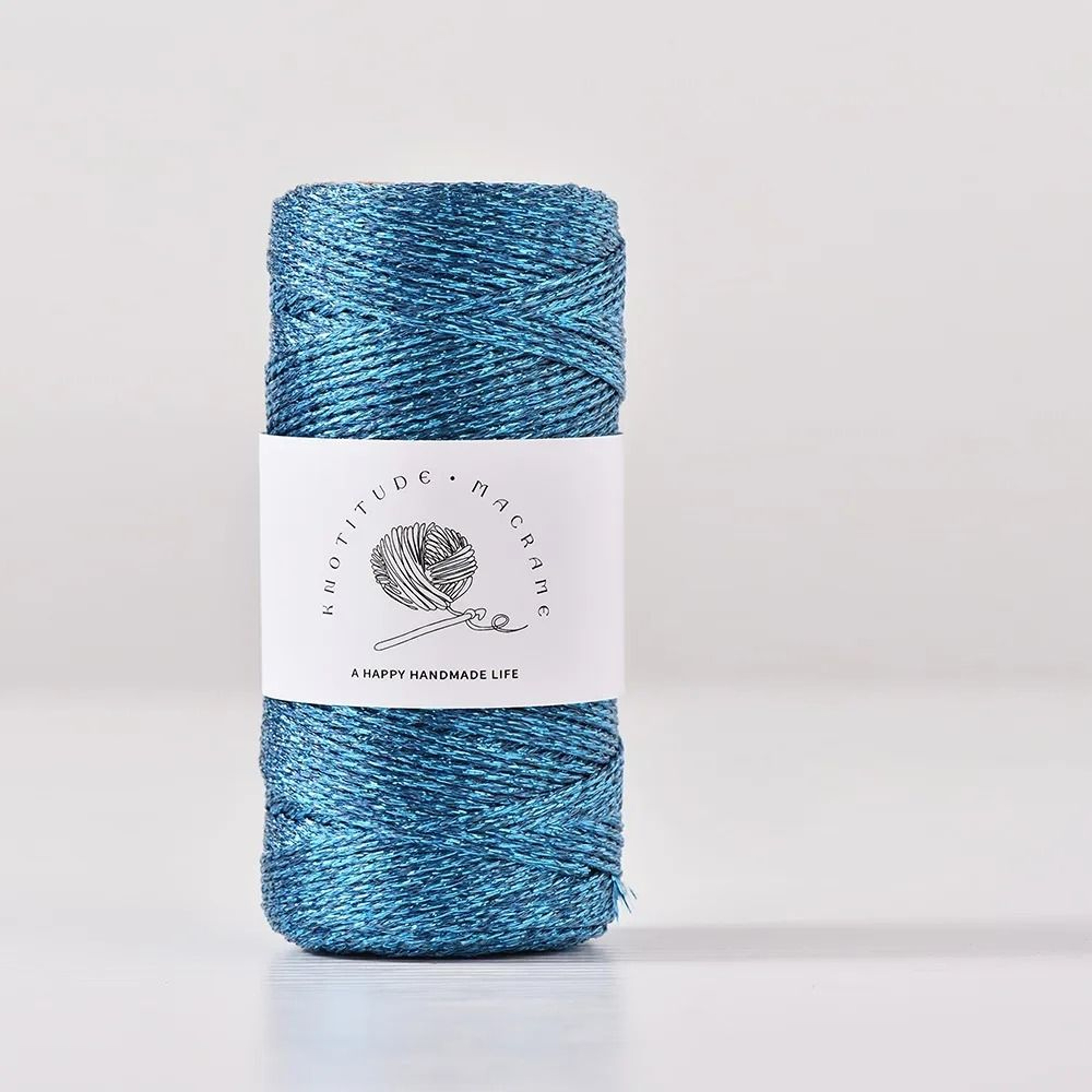 1mm Metallic Glitter Yarn Gold Silver Cord Thread For Knitting Crochet And Gift Wrapping 12
