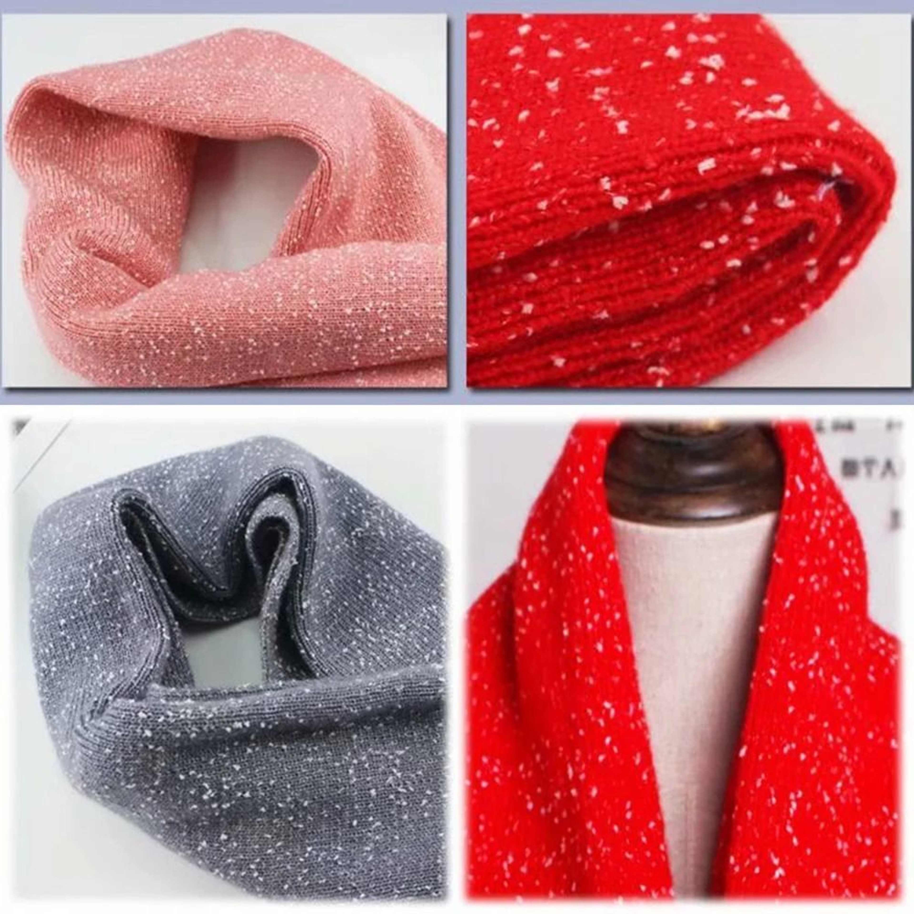 Snow Point Mohair Cashmere Sequin Yarn 50g Soft Wool Thread For Crochet And Knitting 4