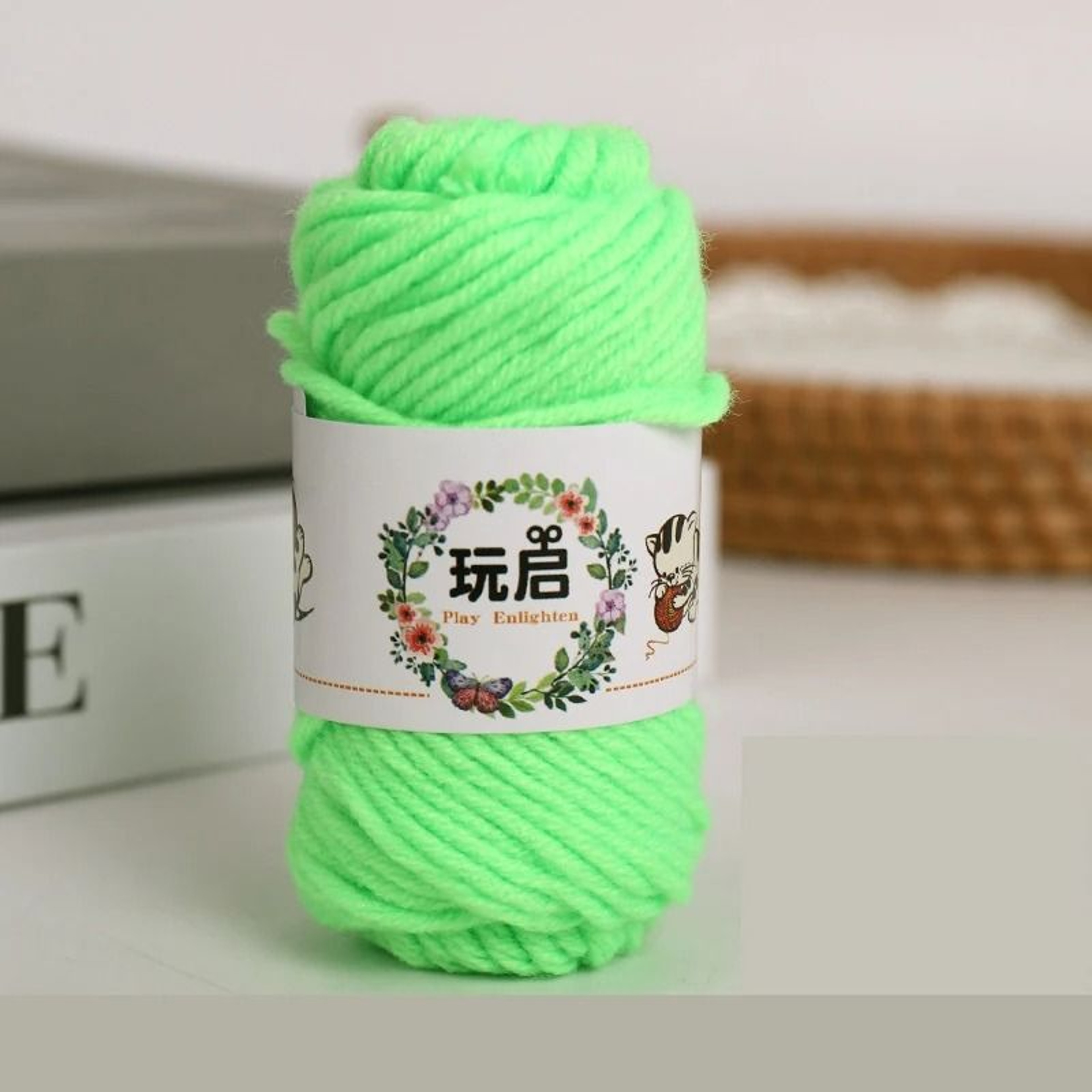 10g 5Ply Baby Milk Soft Cotton Wool Yarn Mini Roll For Crochet Sweaters Dolls Hats Crafts 8