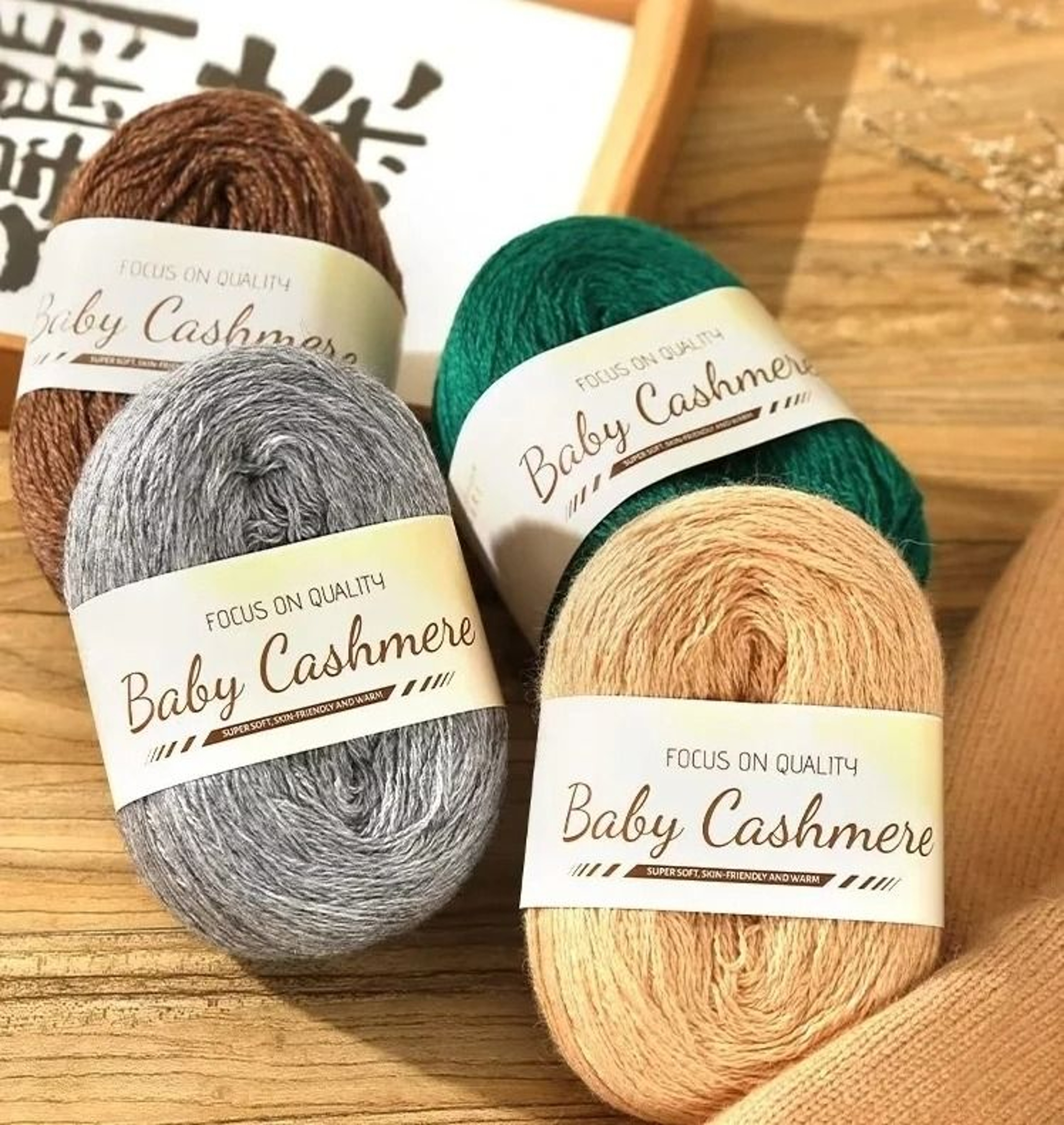 50g UltraSoft Mohair Cashmere Yarn Roll Thin Fluffy Wool Thread For Hand Crochet And DIY Fine Knitt 0