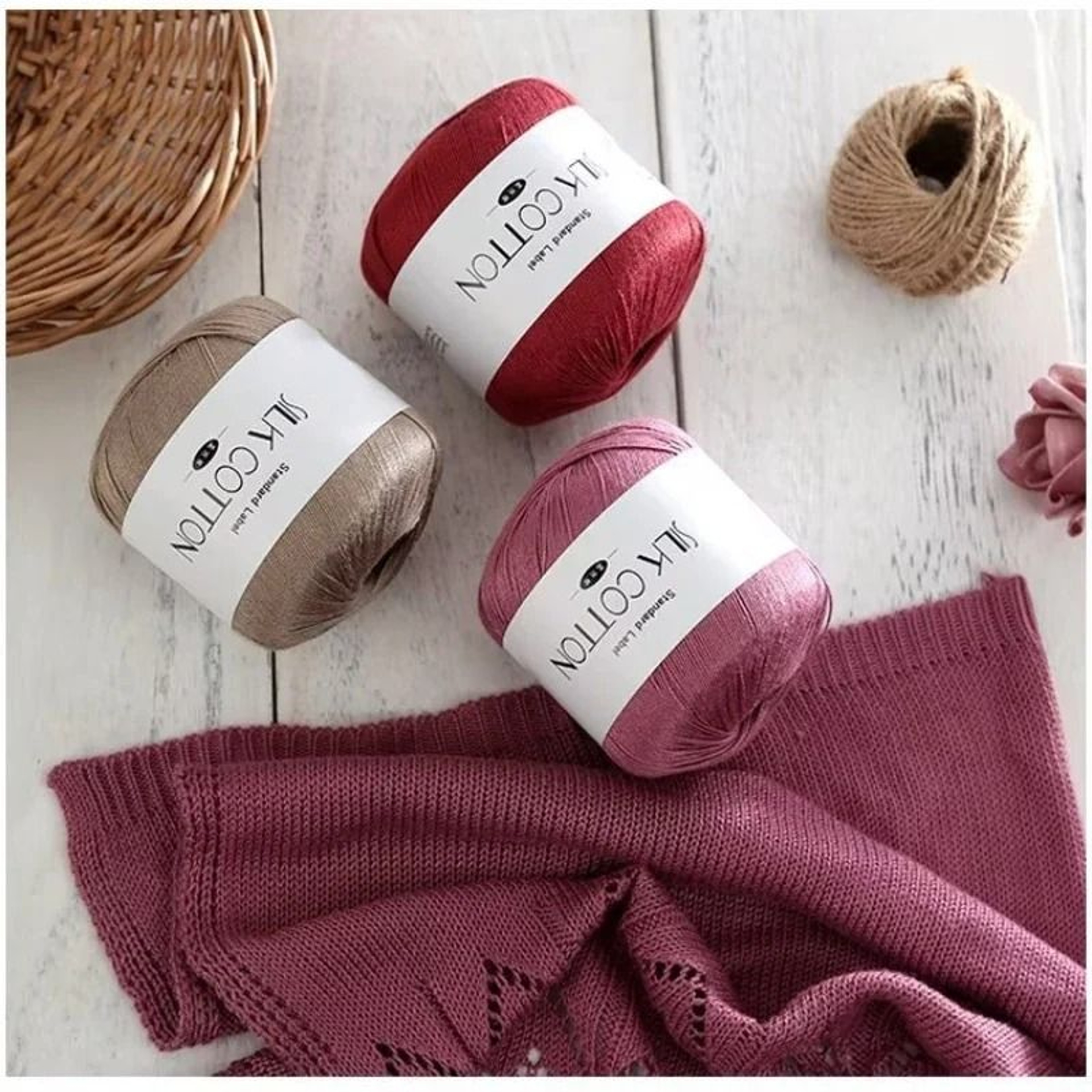 50g Silk Lace Cotton Milk Crochet Yarn Soft Thread For Baby Garments Hand Knitting And Cross Stitch 1