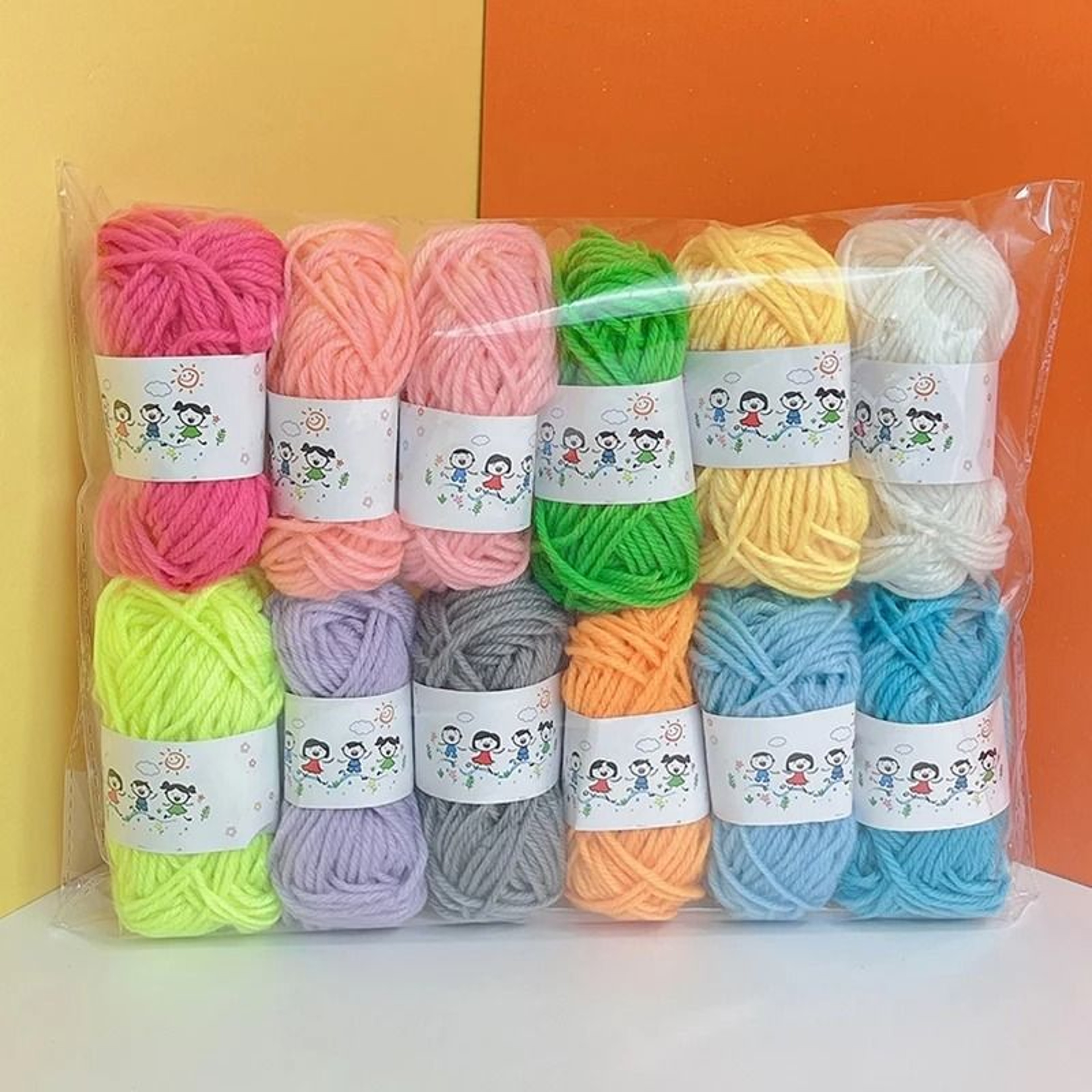 12Pcs Set Soft Cotton Wool Blend Yarn Fine Quality HandKnitting Thread For DIY Crochet Sweaters Sca 8