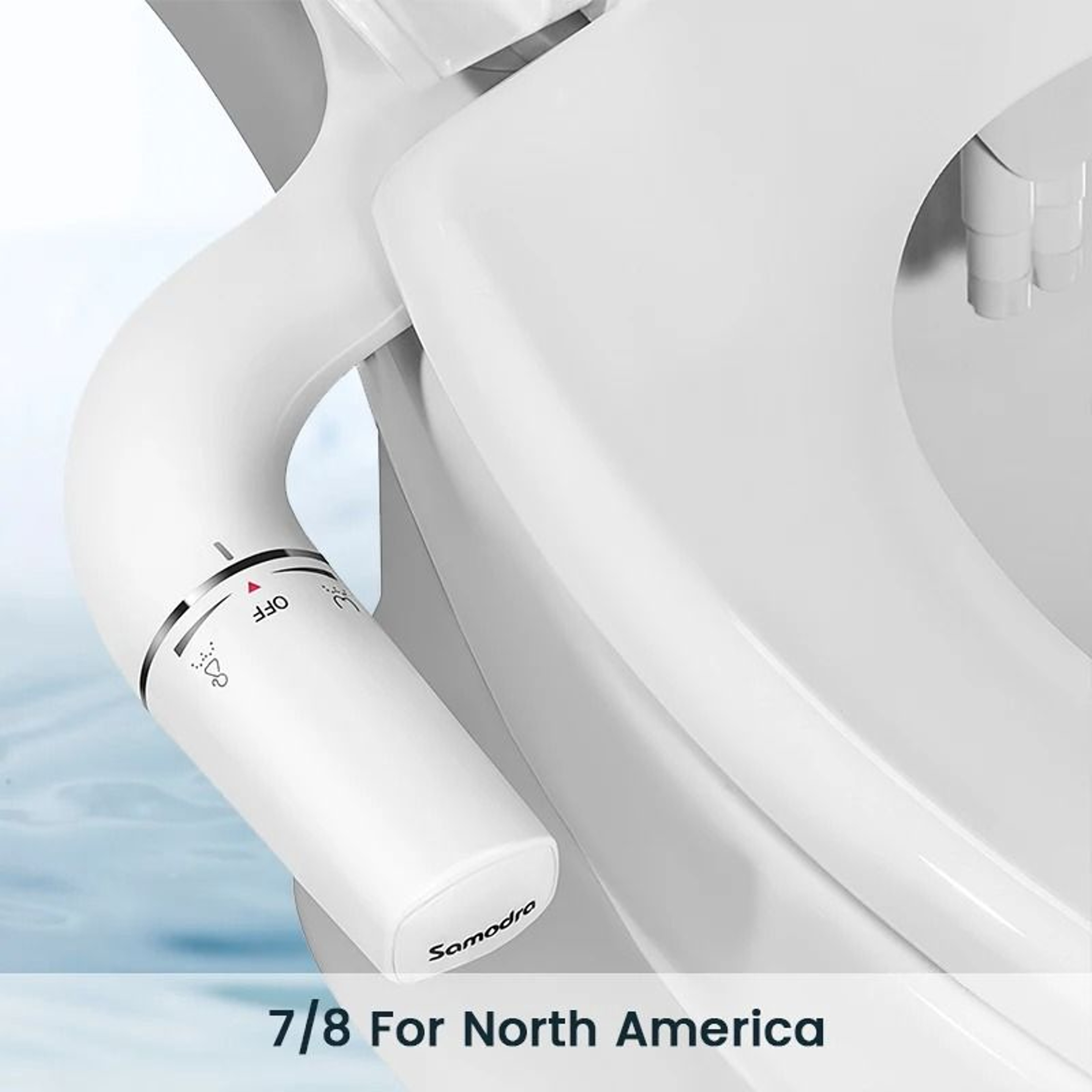 SAMODRA UltraSlim Bidet Toilet Seat Attachment Dual Nozzle Adjustable Water Pressure 6
