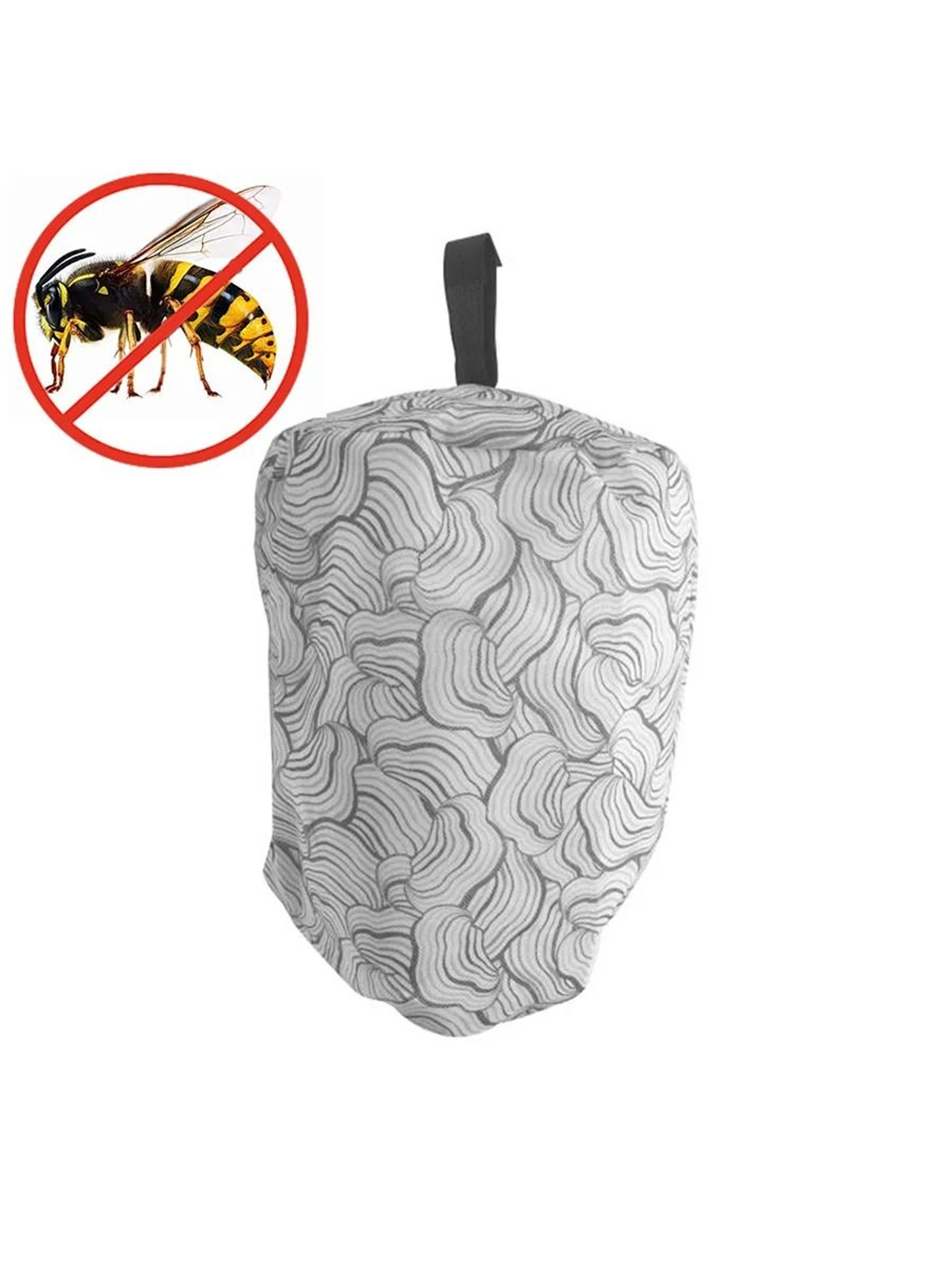 Hanging Wasp Nest Decoy Outdoor NonWoven Fabric Fake Hornet Deterrent Repeller 6