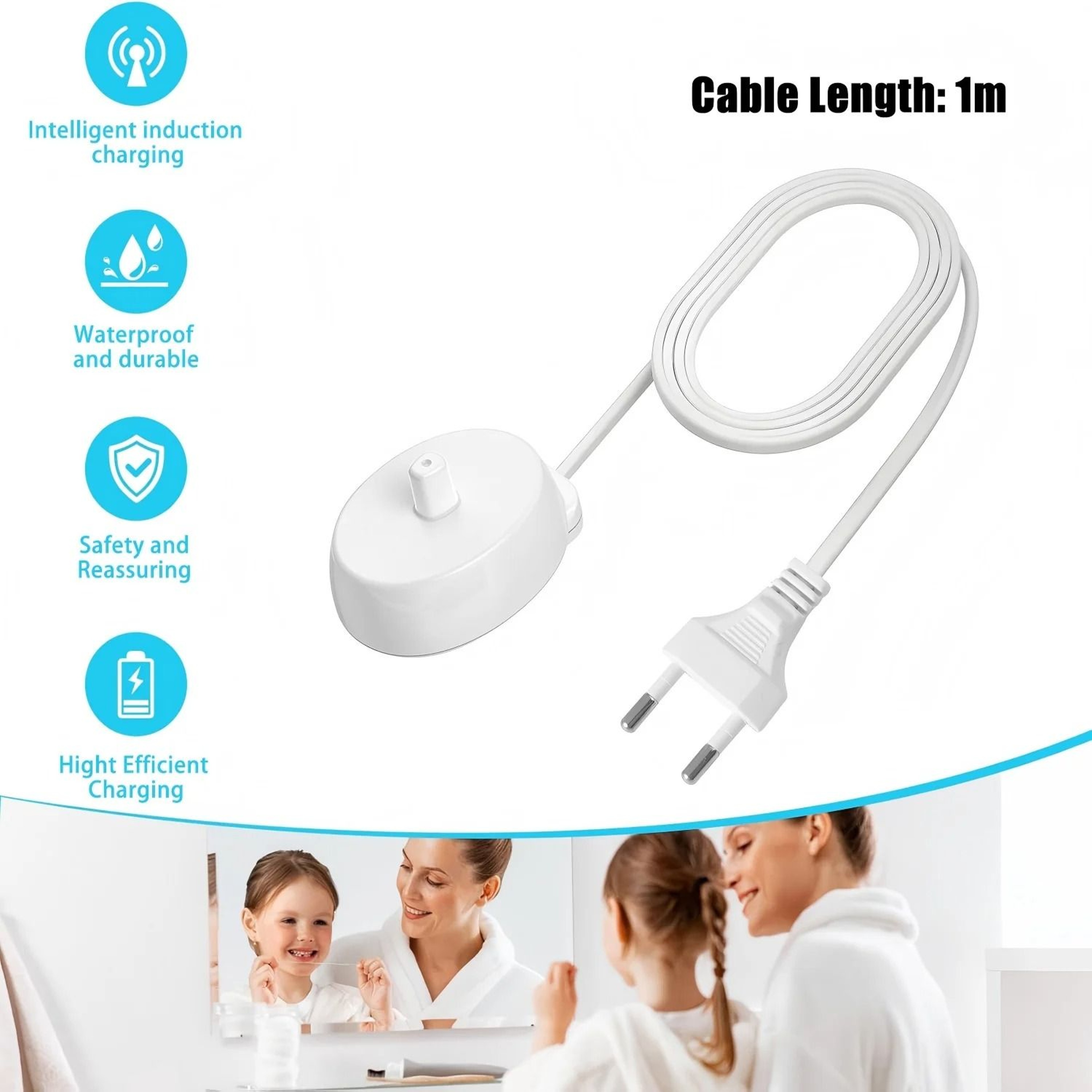Brangdy Replacement Charger Base Compatible Oral B Pro 1000 3000 Inductive Dock 1
