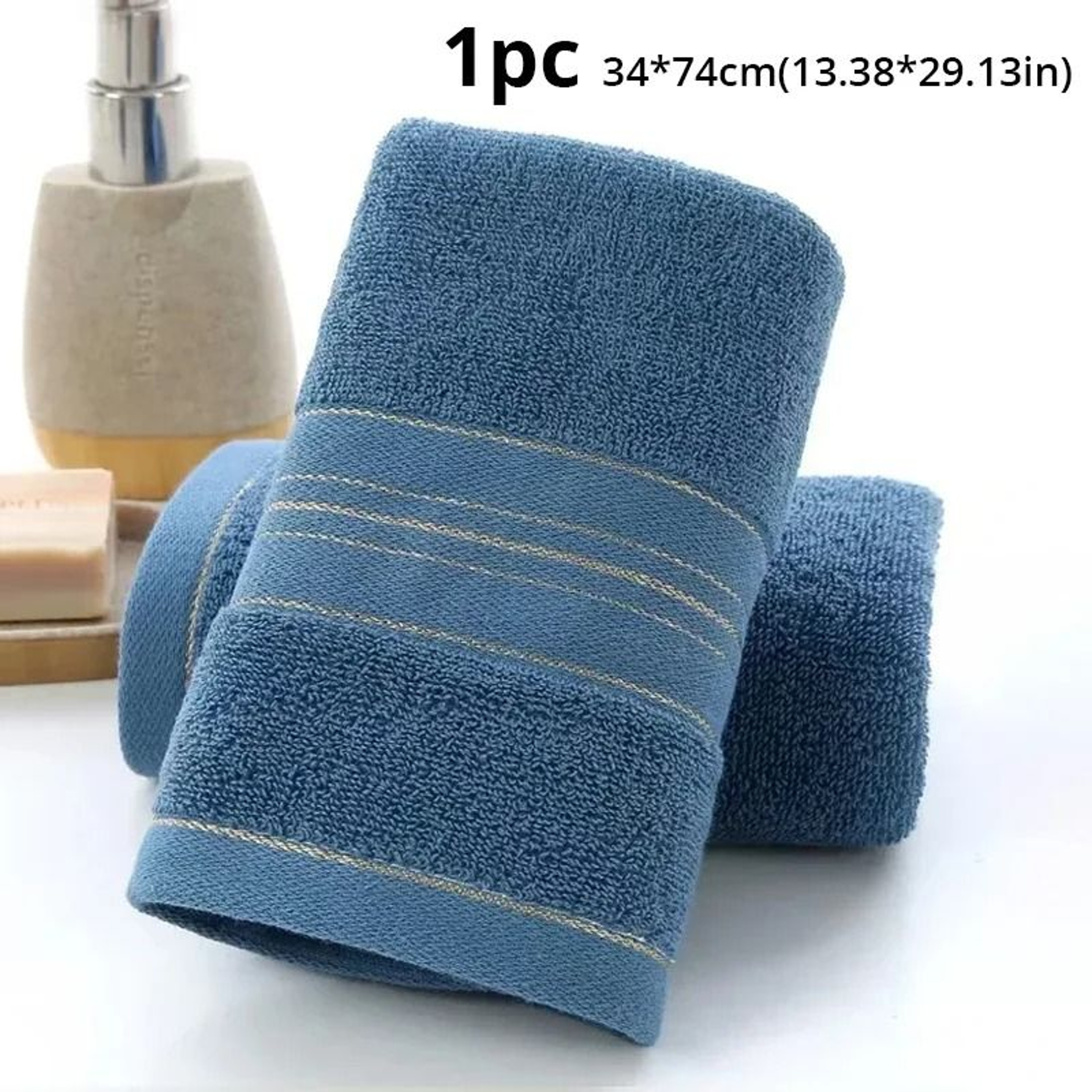 Thickened Cotton Face Towel Highly Absorbent Soft Hand Towel 34x74cm Bath 9