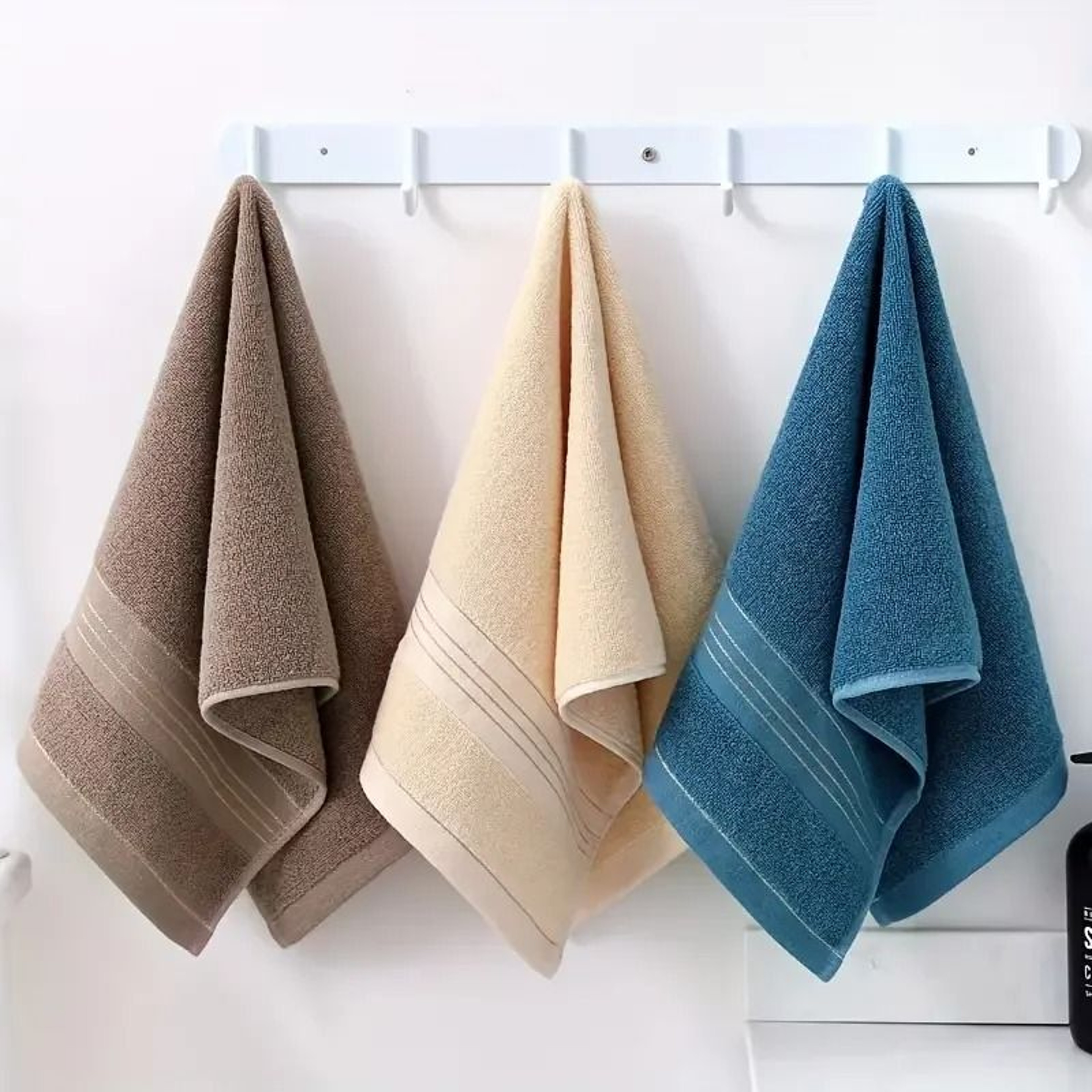 Thickened Cotton Face Towel Highly Absorbent Soft Hand Towel 34x74cm Bath 1